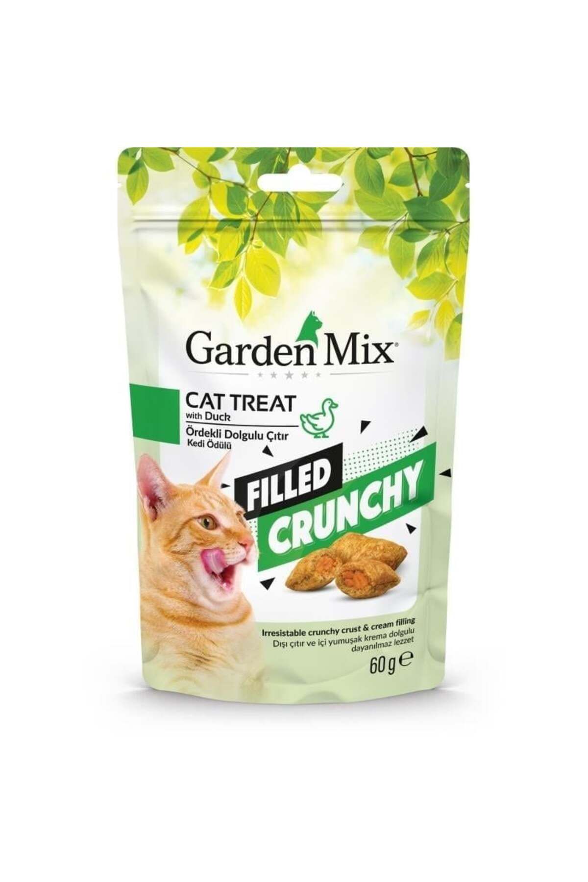 Gardenmix Garden Mix Ördekli İçi Dolgulu Kedi Ödül Maması 60 Gr