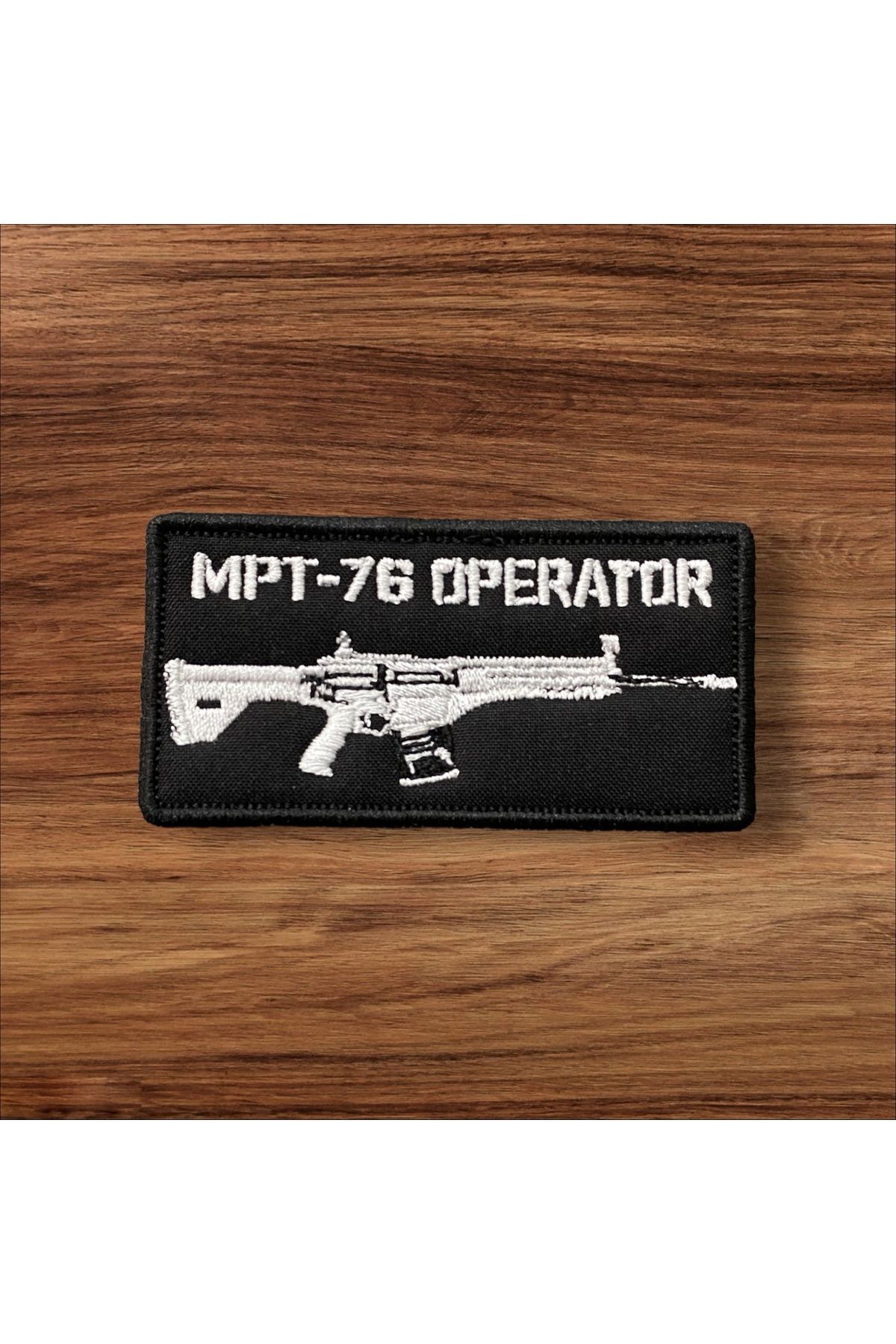 Ex Patch-Black Color Mpt-76 Operator Patch Arma 8 X 4 cm 1