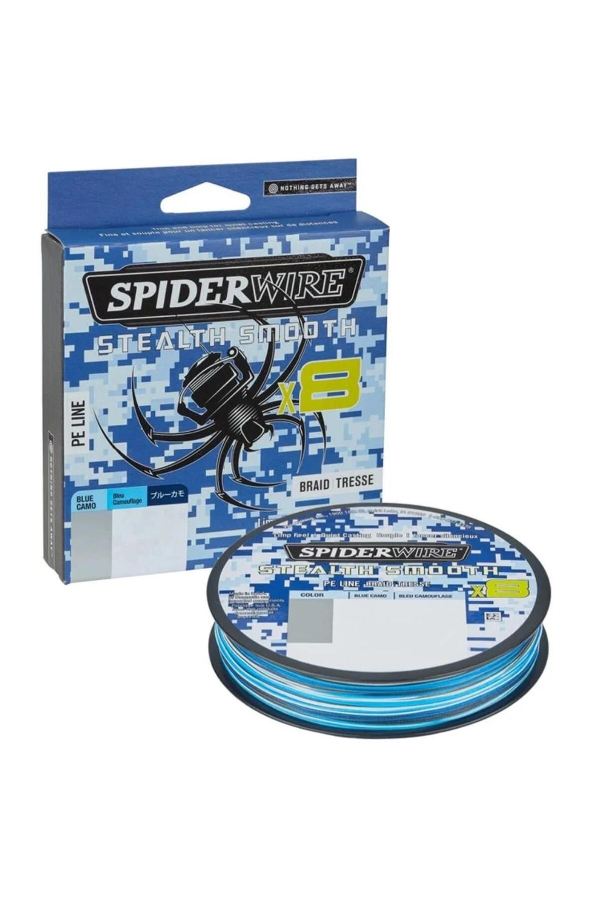 Spiderwire Stealth Braid Spider Wire Stealth Smooth8 x8 Pe Braid 150m Blue Camo Örgü İp 0.07mm