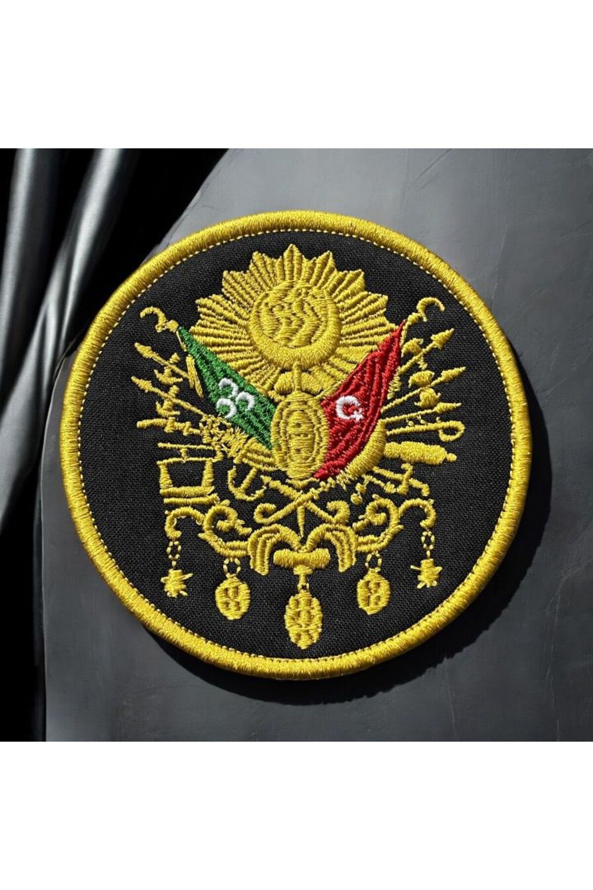 Ex Patch-Stema Statului Otoman Tugra Patch Peç Broderie 8 Cm 1