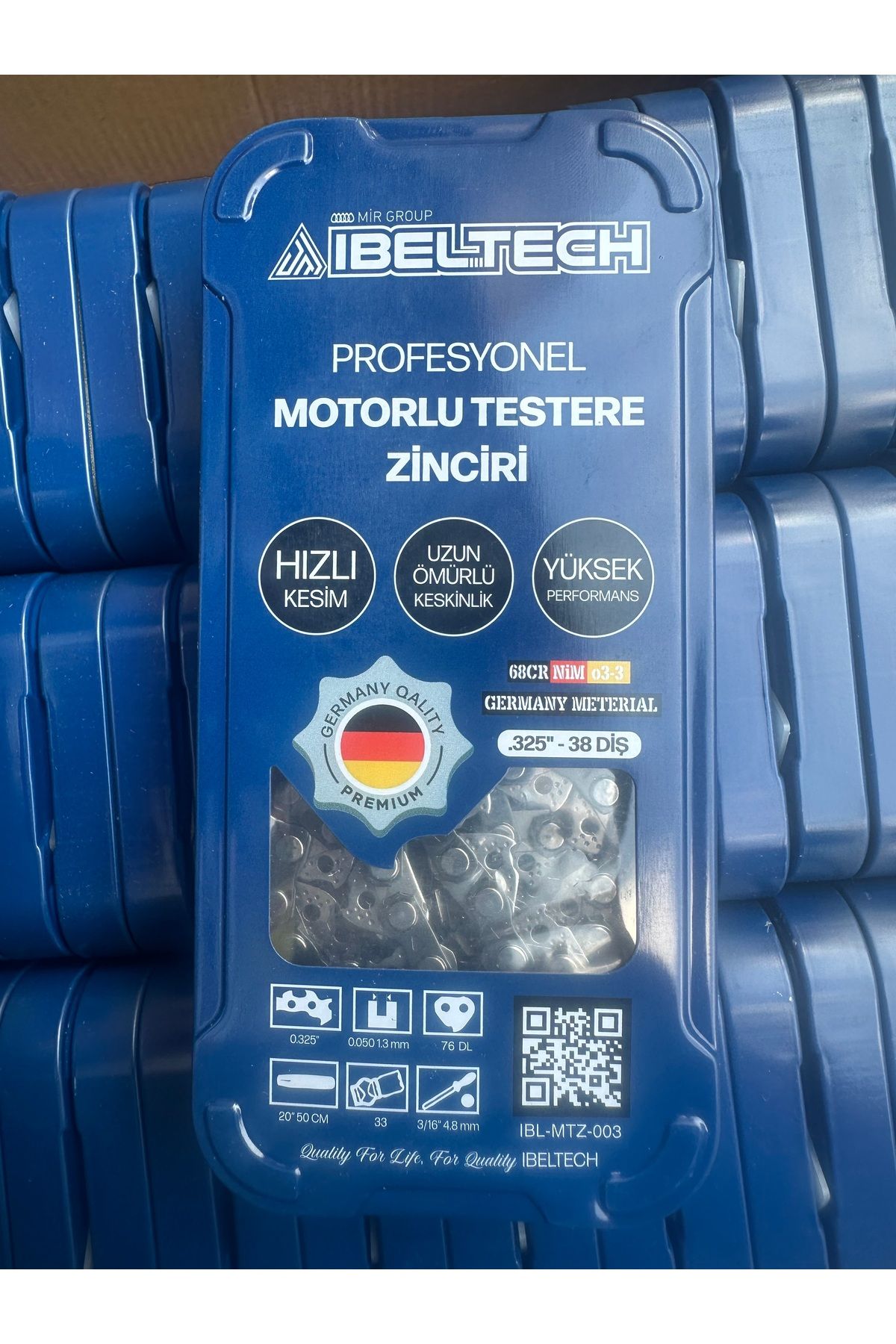 İBELTECH 38 Diş Zincir Odun Motoru Alman malı