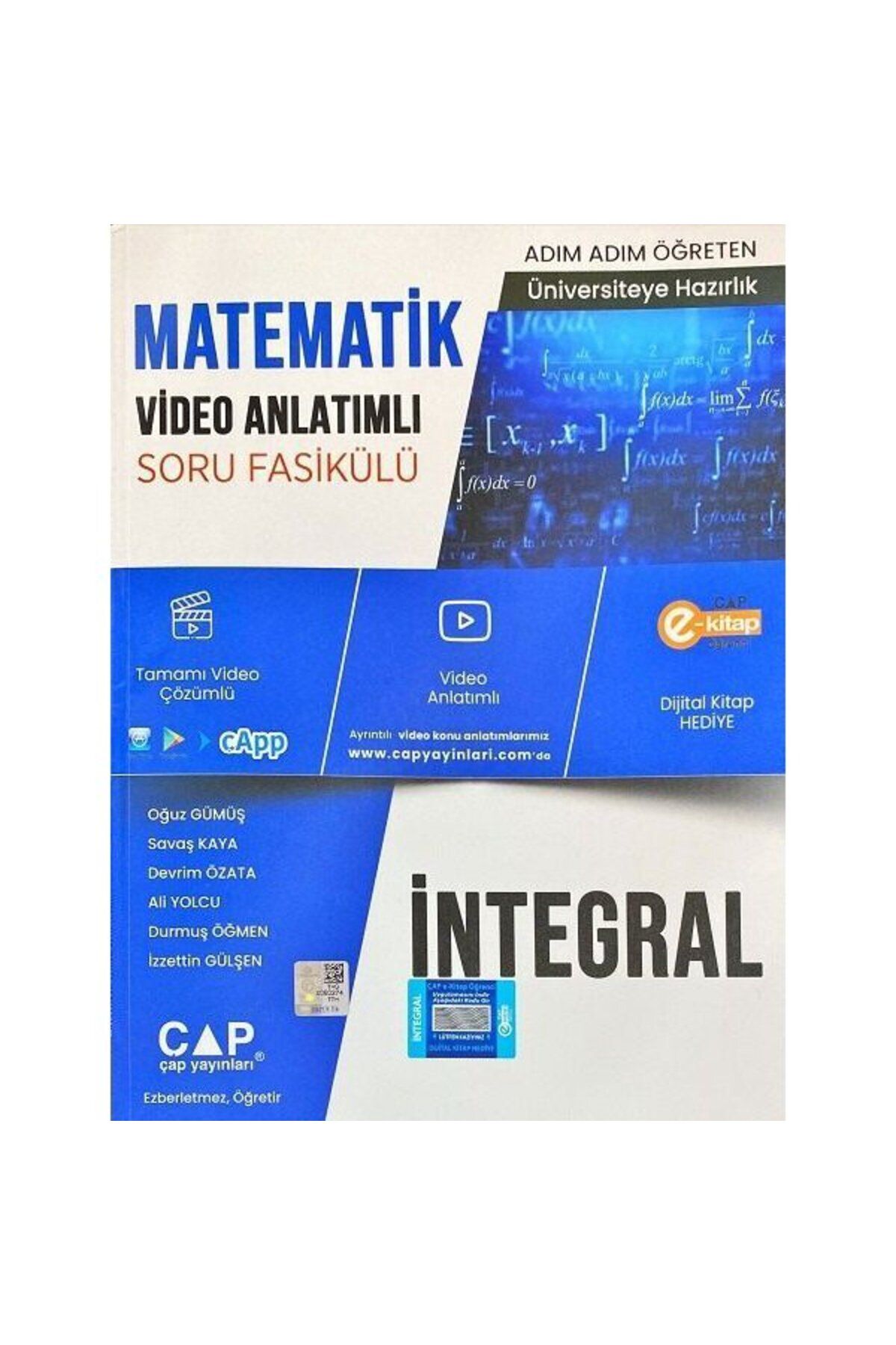 Parlayan Projeler Çap Matematik Fasikülleri İntegral Konu Anlatımlı Soru Bankası Parlayan Proje Ayraç Hediye