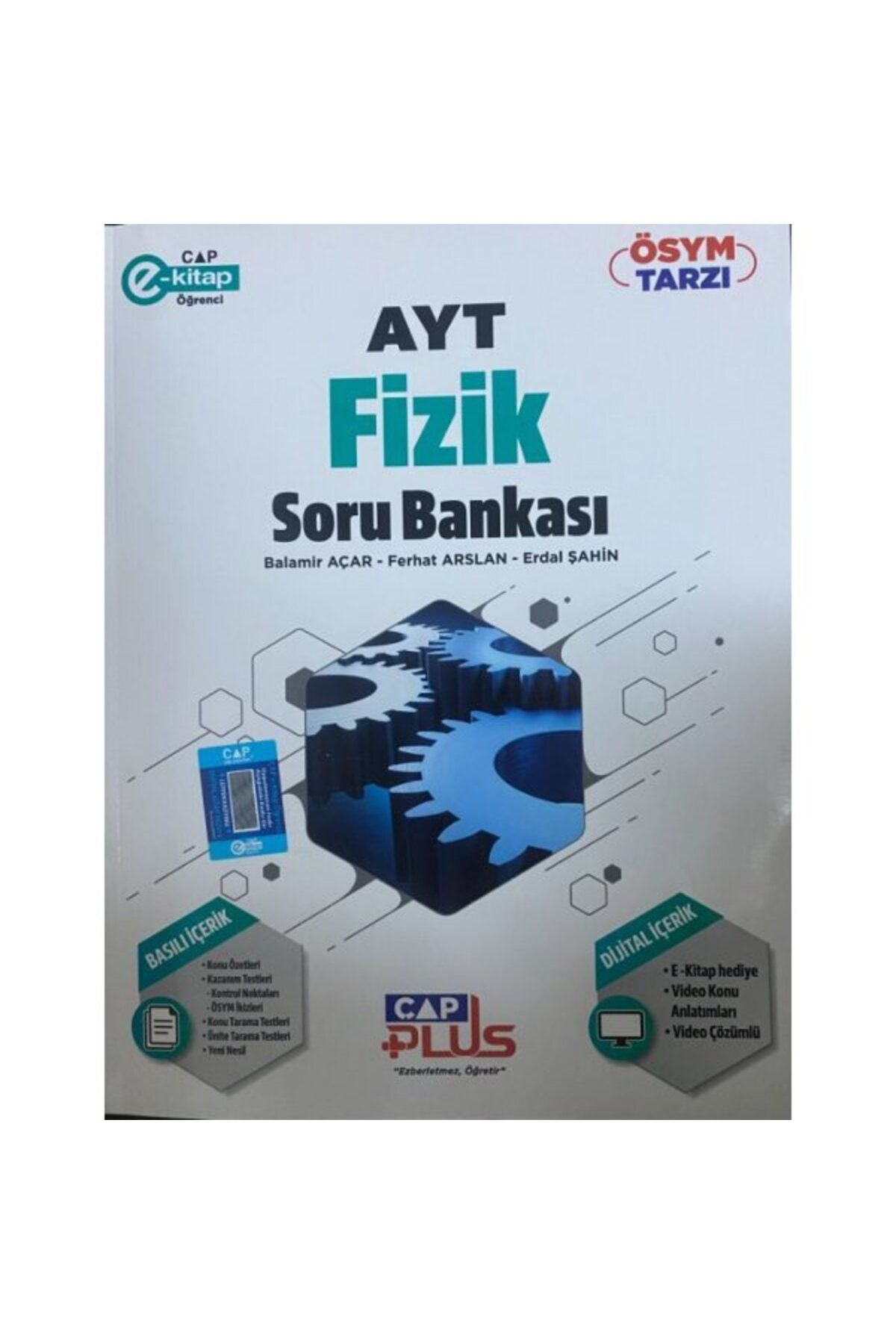 Çap Yayınları Çap AYT Fizik Plus Soru Bankası Parlayan Proje Ayraç Hediye