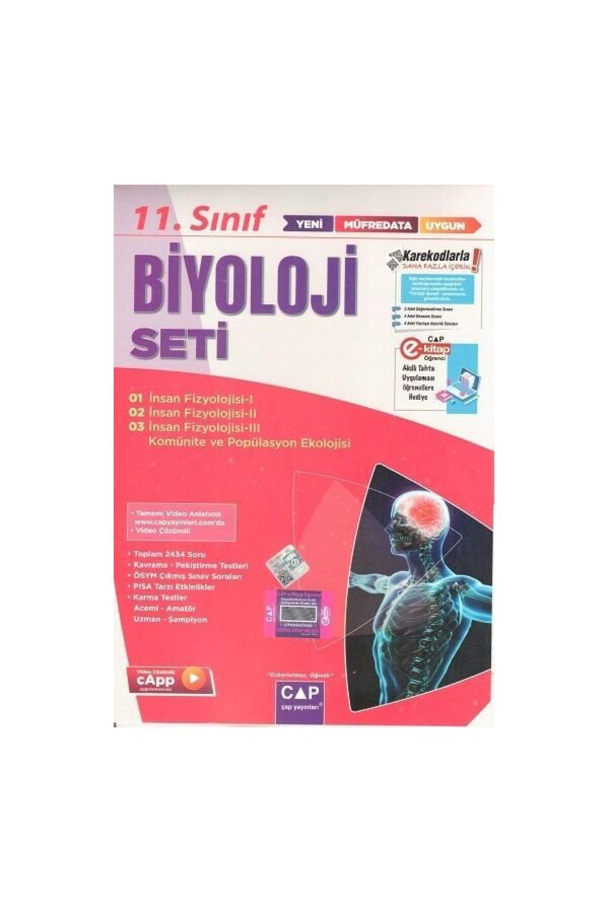Çap Yayınları Çap 11. Sınıf Anadolu Biyoloji Seti Parlayan Proje Ayraç Hediye