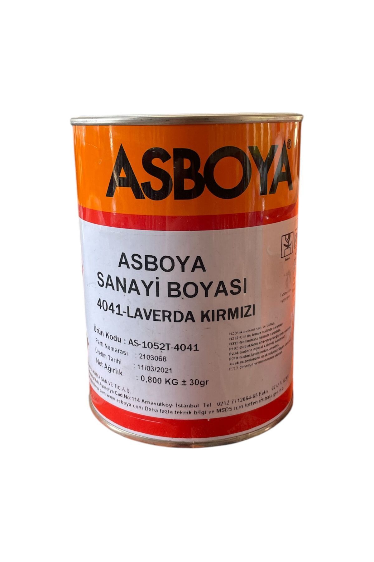 AS BOYA SANAYİ BOYASI LAVERDA KIRMIZI