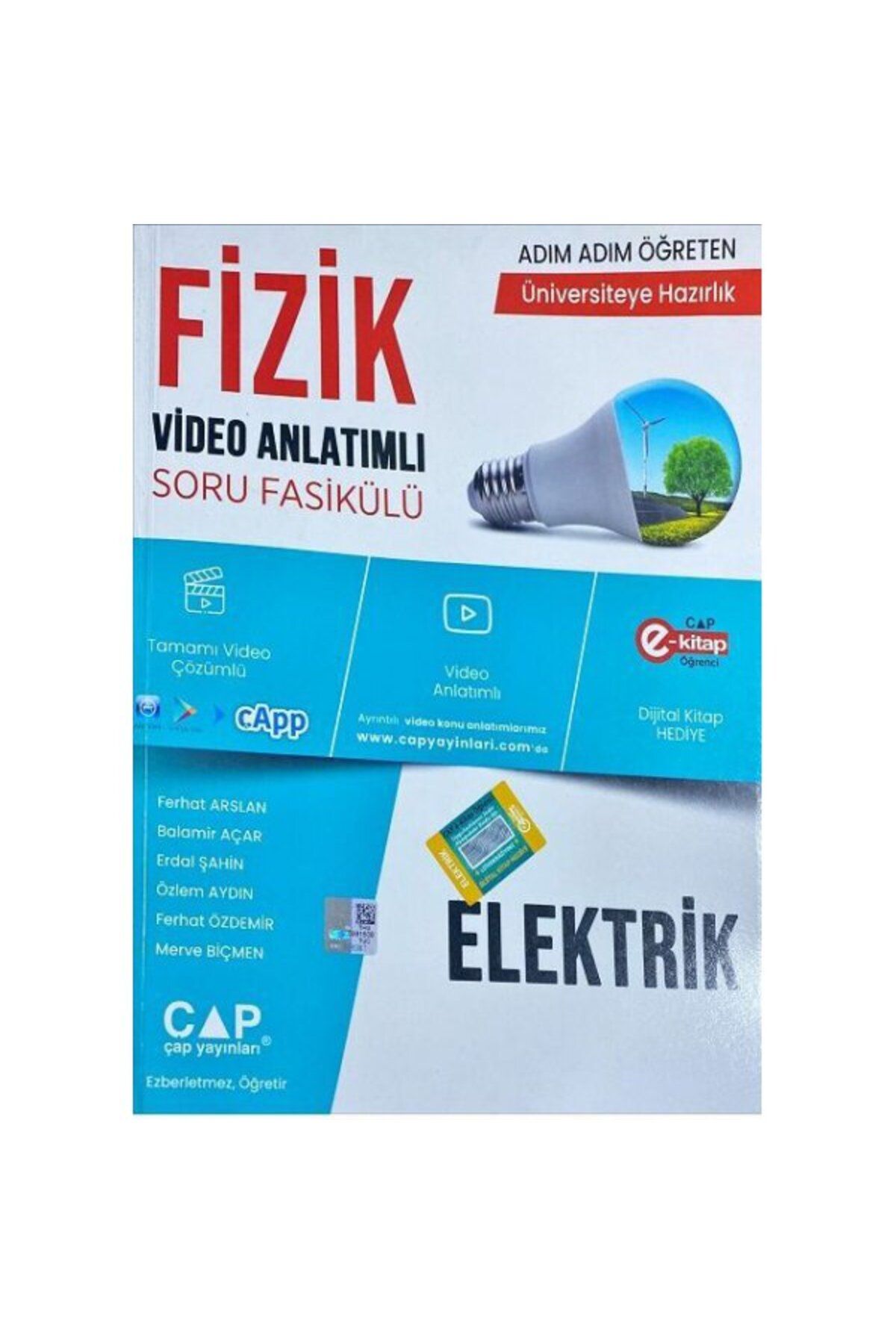 Çap Yayınları Çap Fizik Elektrik Konu Anlatımlı Soru Bankası Parlayan Proje Ayraç Hediye