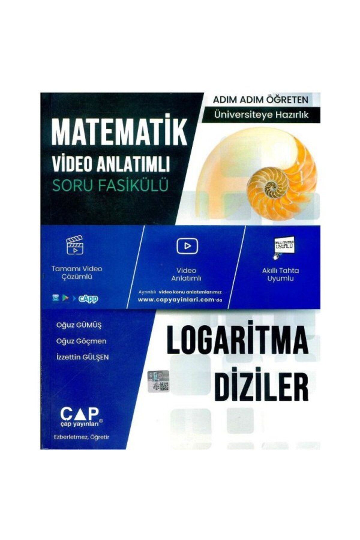 Çap Yayınları Çap Matematik Logaritma Diziler Konu Anlatımlı Soru Bankası Parlayan Proje Ayraç Hediye