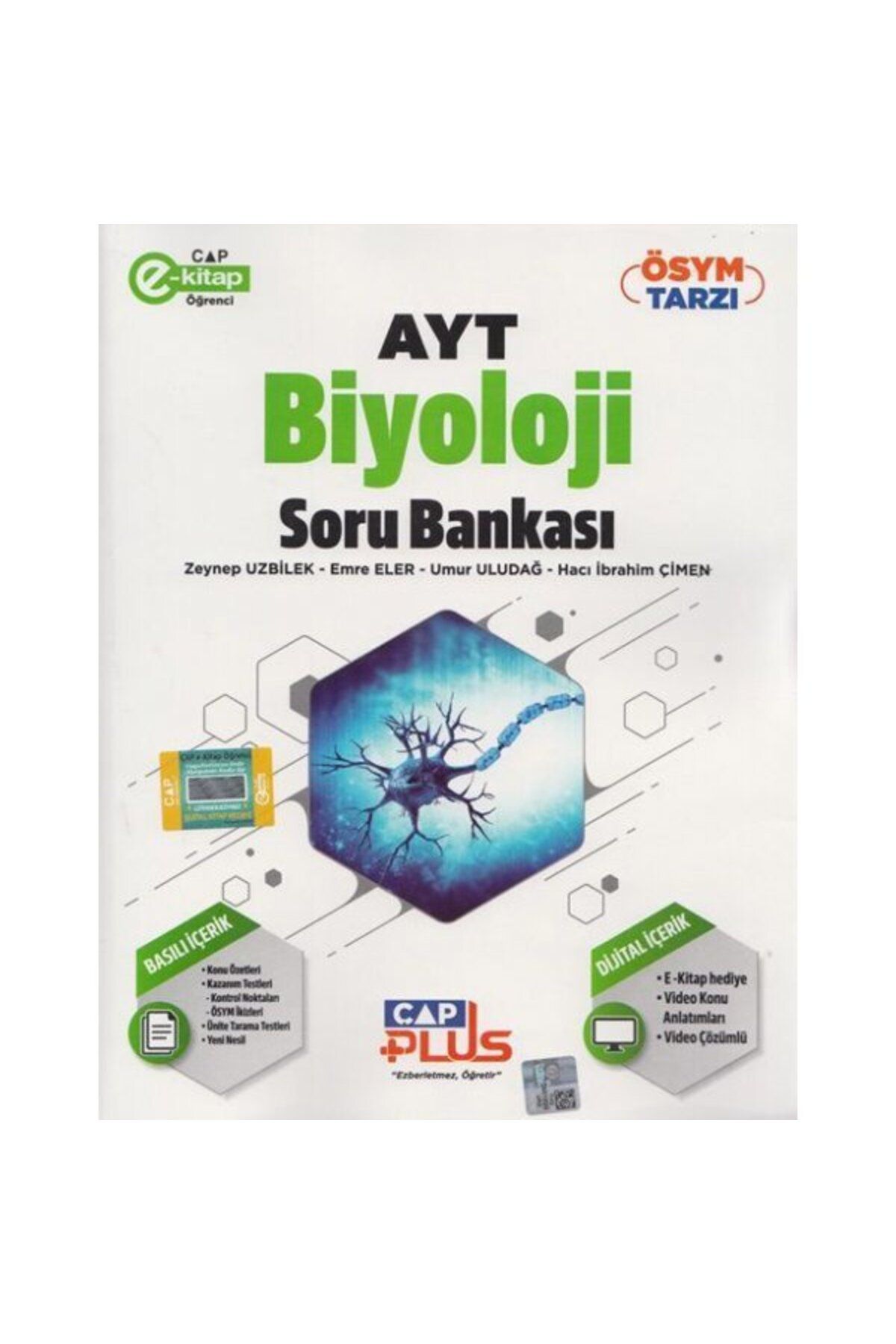 Çap Yayınları Çap AYT Biyoloji Plus Serisi Soru Bankası Parlayan Proje Ayraç Hediye