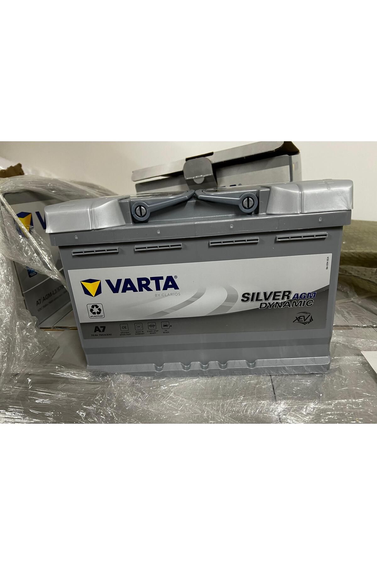 Varta AKÜ VARTA AGM 12V 70AH 760A 175X278X190 START&STOP PLUS SILVER DYNAMIC