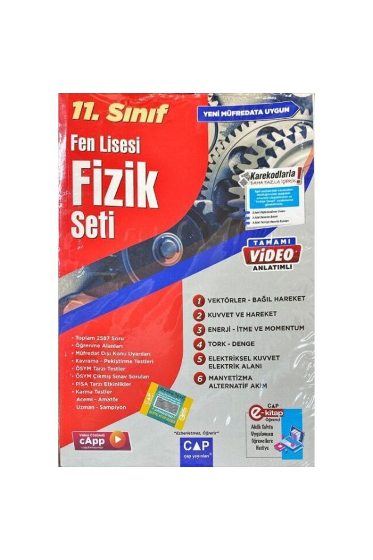 Çap Yayınları Çap 11. Sınıf Fen Lisesi Fizik Seti Parlayan Proje Ayraç Hediye
