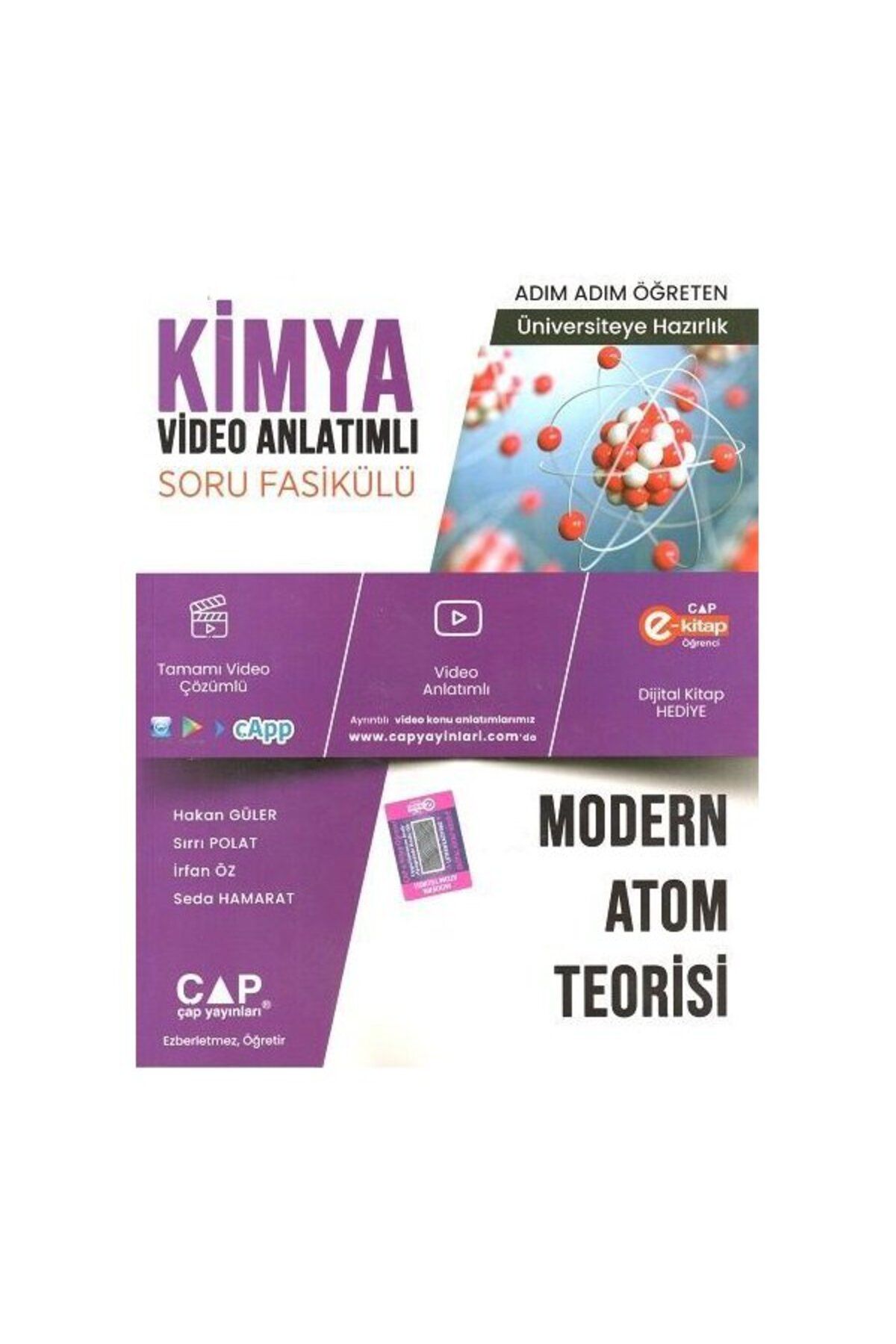 Çap Yayınları Çap Kimya Modern Atom Teorisi Konu Anlatımlı Soru Bankası Parlayan Proje Ayraç Hediye