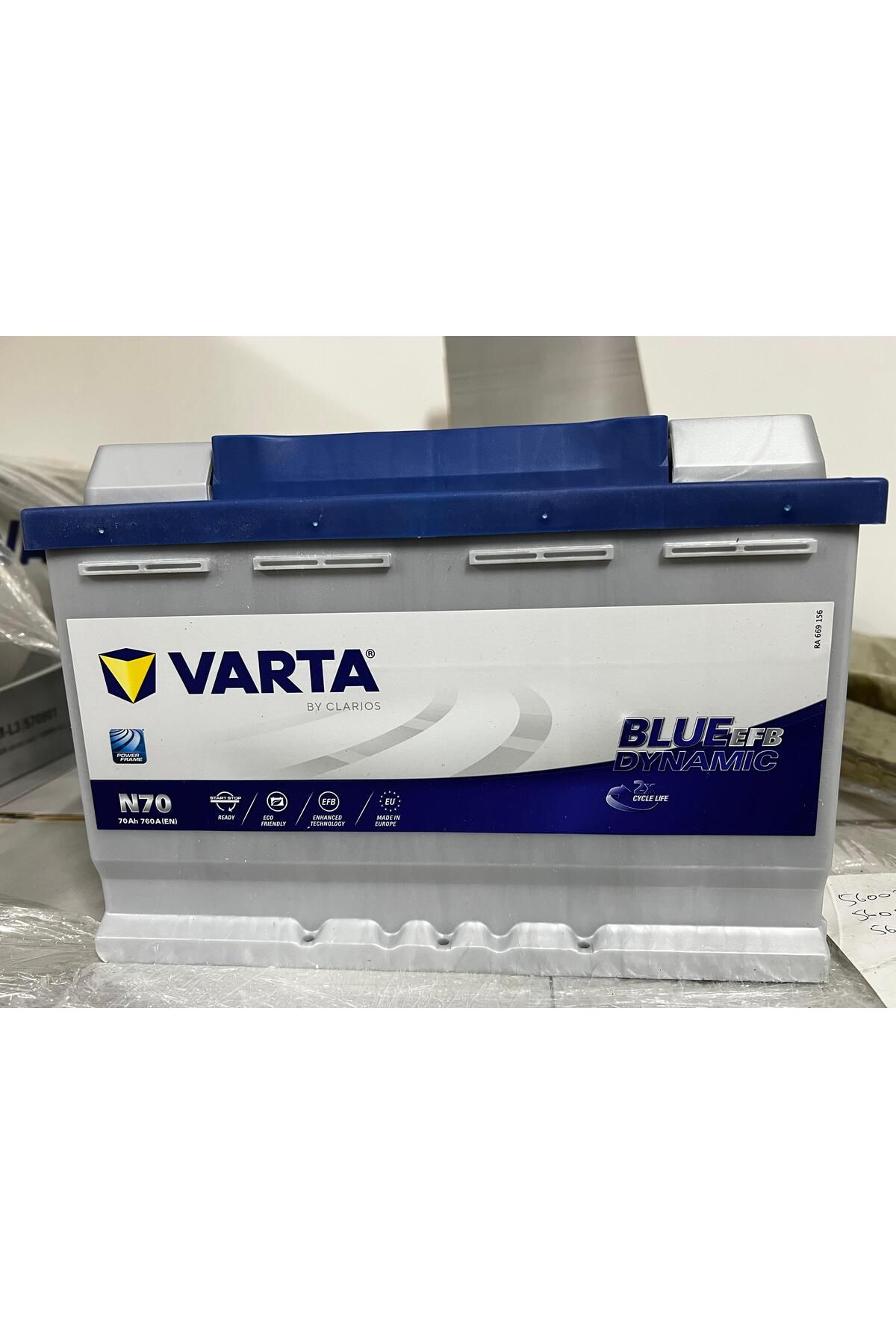 Varta Akü Efb Varta 12v 70ah 760a 175x278x190 Start&stop Blue Dynamic (570 500 076) N70