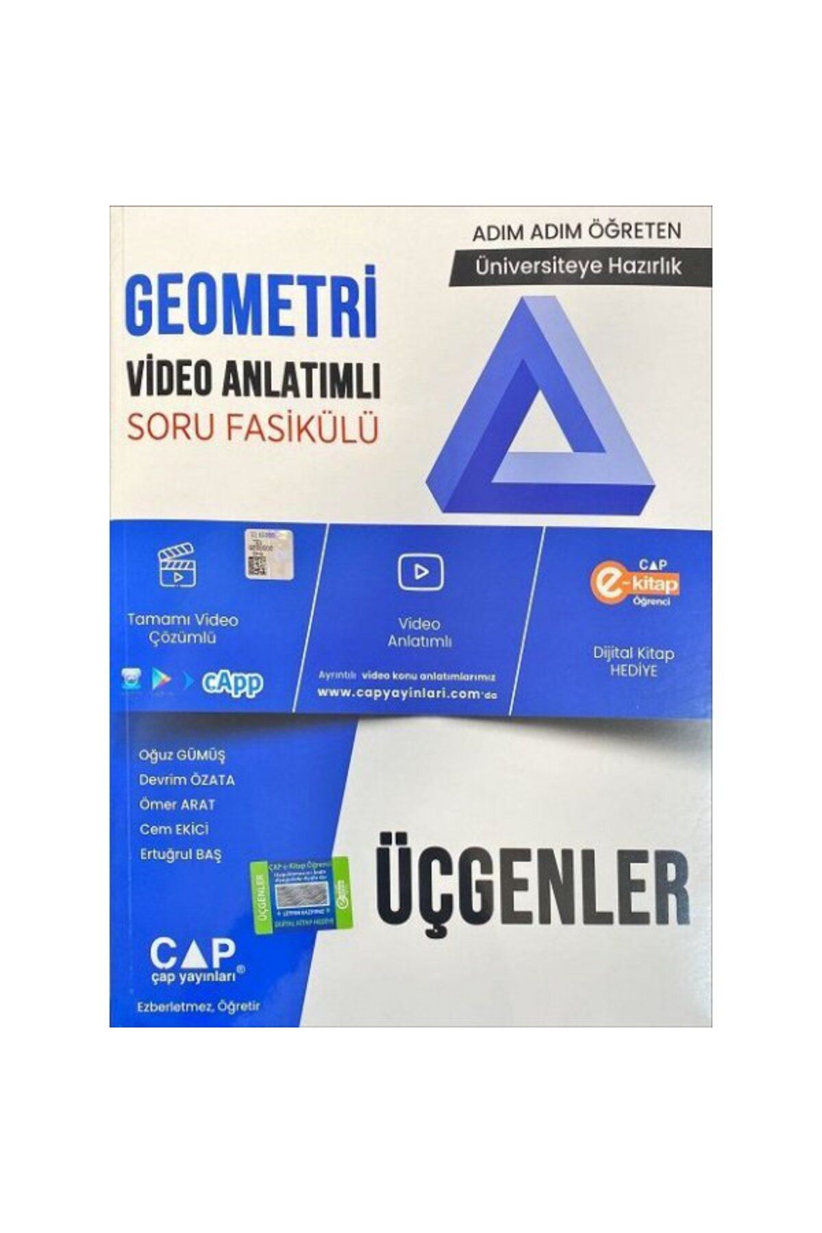 Parlayan Projeler Çap Üniversite Hazırlık Geometri Üçgenler Konu Anlatımlı Soru Fasikülü Parlayan Proje Ayraç Hediye