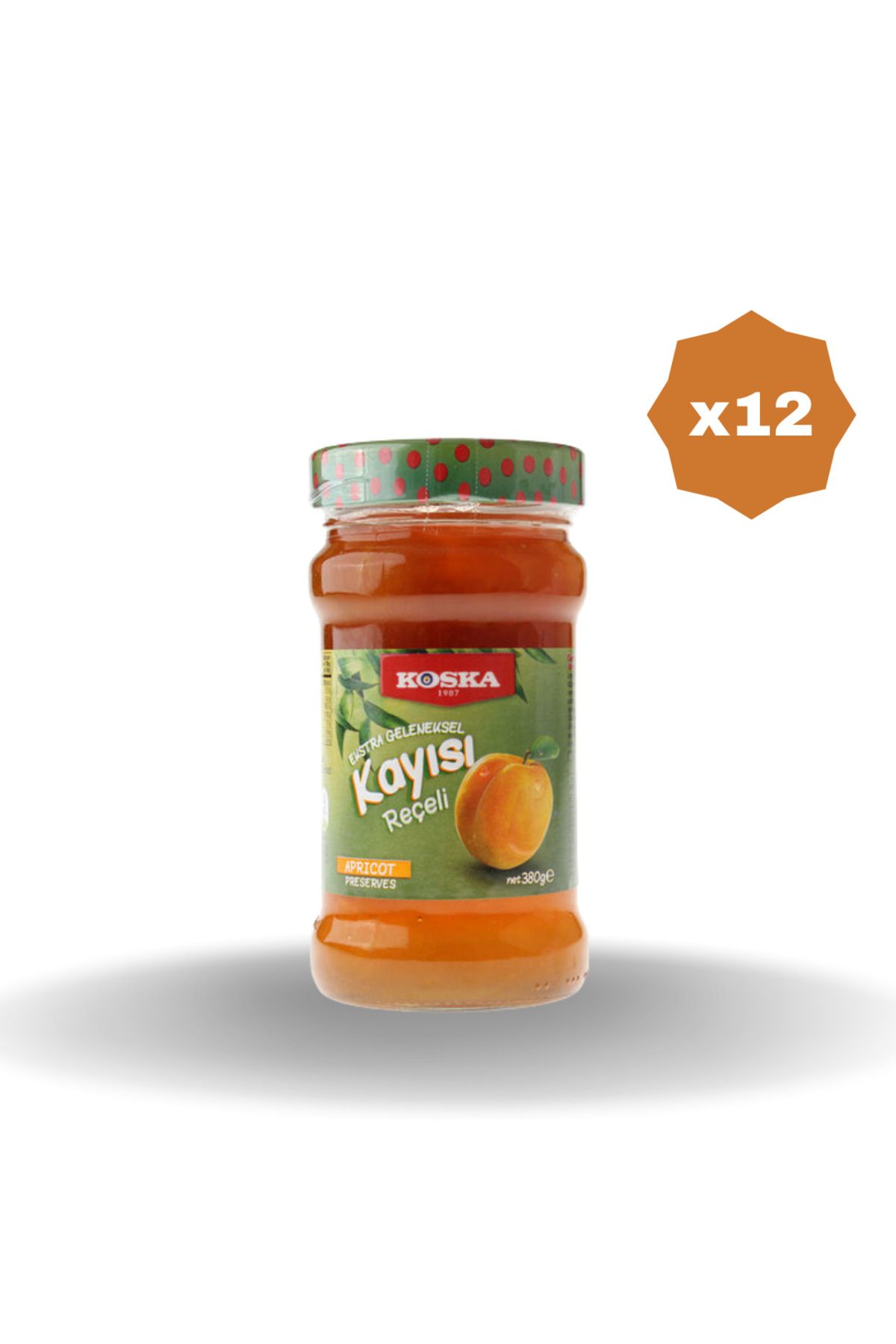 Koska KAYISI REÇELİ 380 GR - (12 ADET)