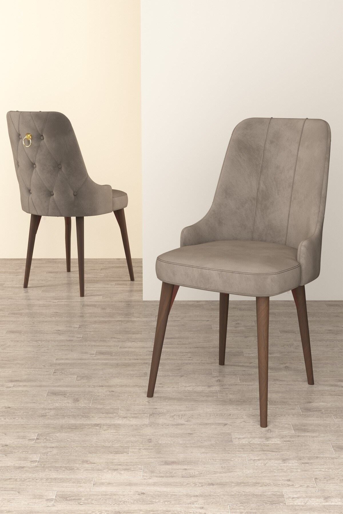 Mabel Meşe Desen 80x132 Mdf Açılabilir Yemek Masası Takımı 4 Sandalye, 1 Bench-4