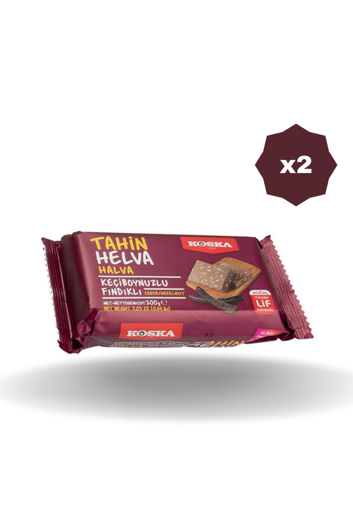 Koska KEÇİBOYNUZU FINDIKLI HELVA 200 GR - (2 ADET)