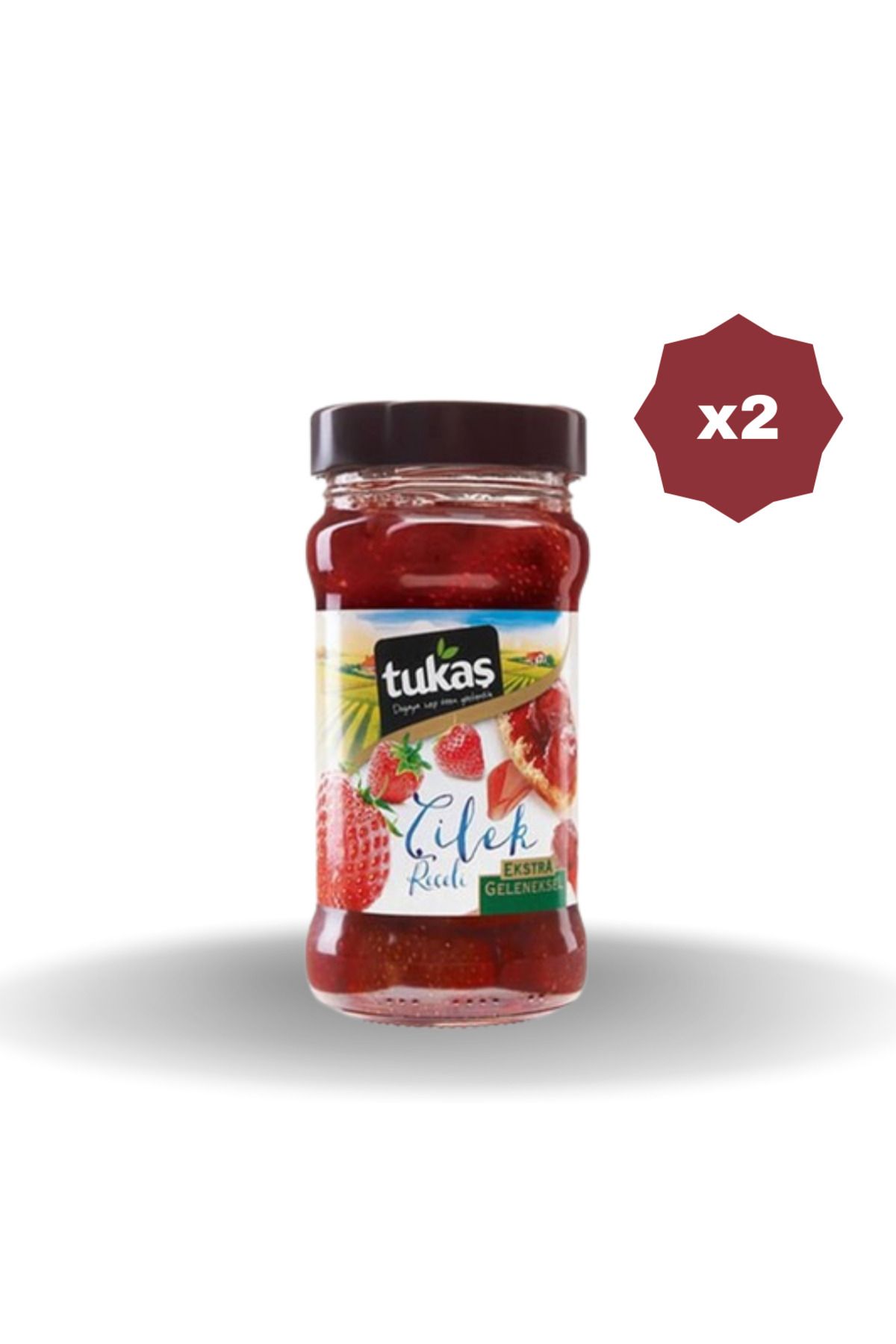 Tukaş TUKAŞ ÇİLEK REÇELİ 380 GR - (2 ADET)