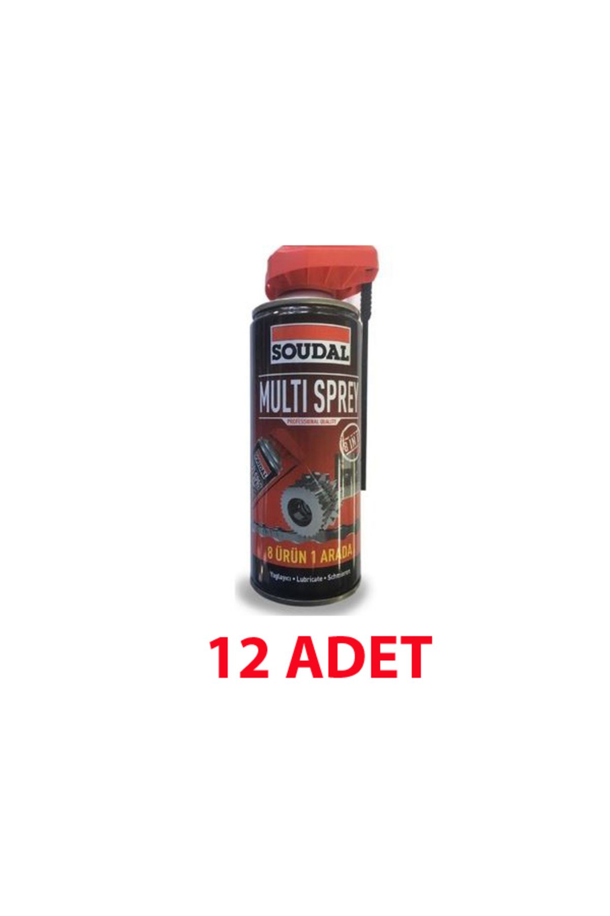 Soudal Multi Sprey 8 Ürün 1 Arada Yağlayıcı-Pas Sökücü 400 ml 12 AD.