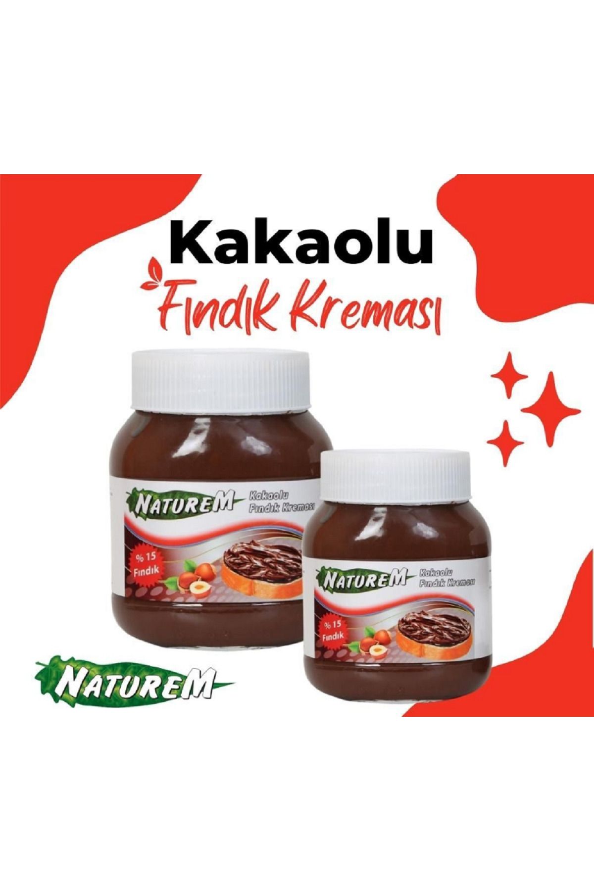 Naturem Kakaolu Fındık Kreması 750 gr *2 Adet