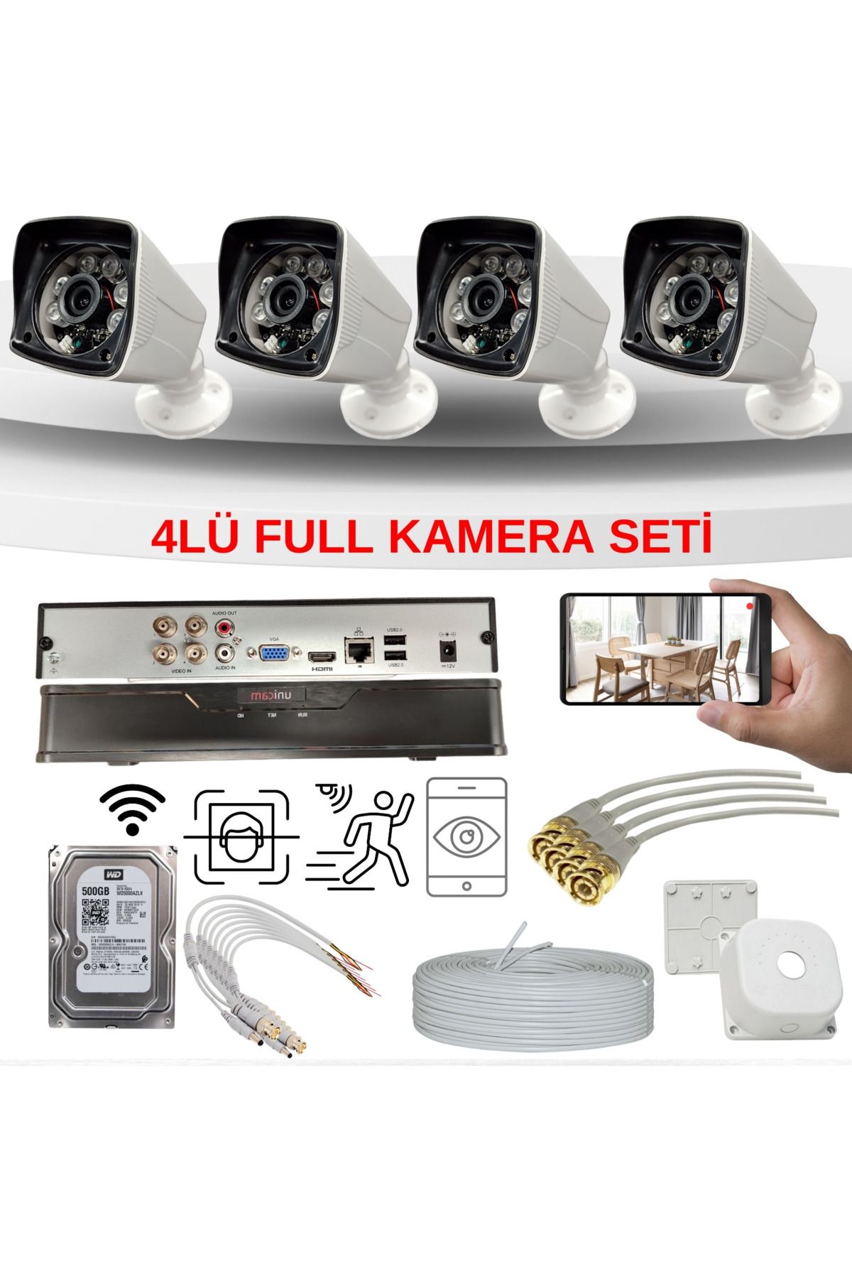 goldcam 5MP AHD KAMERA SETİ