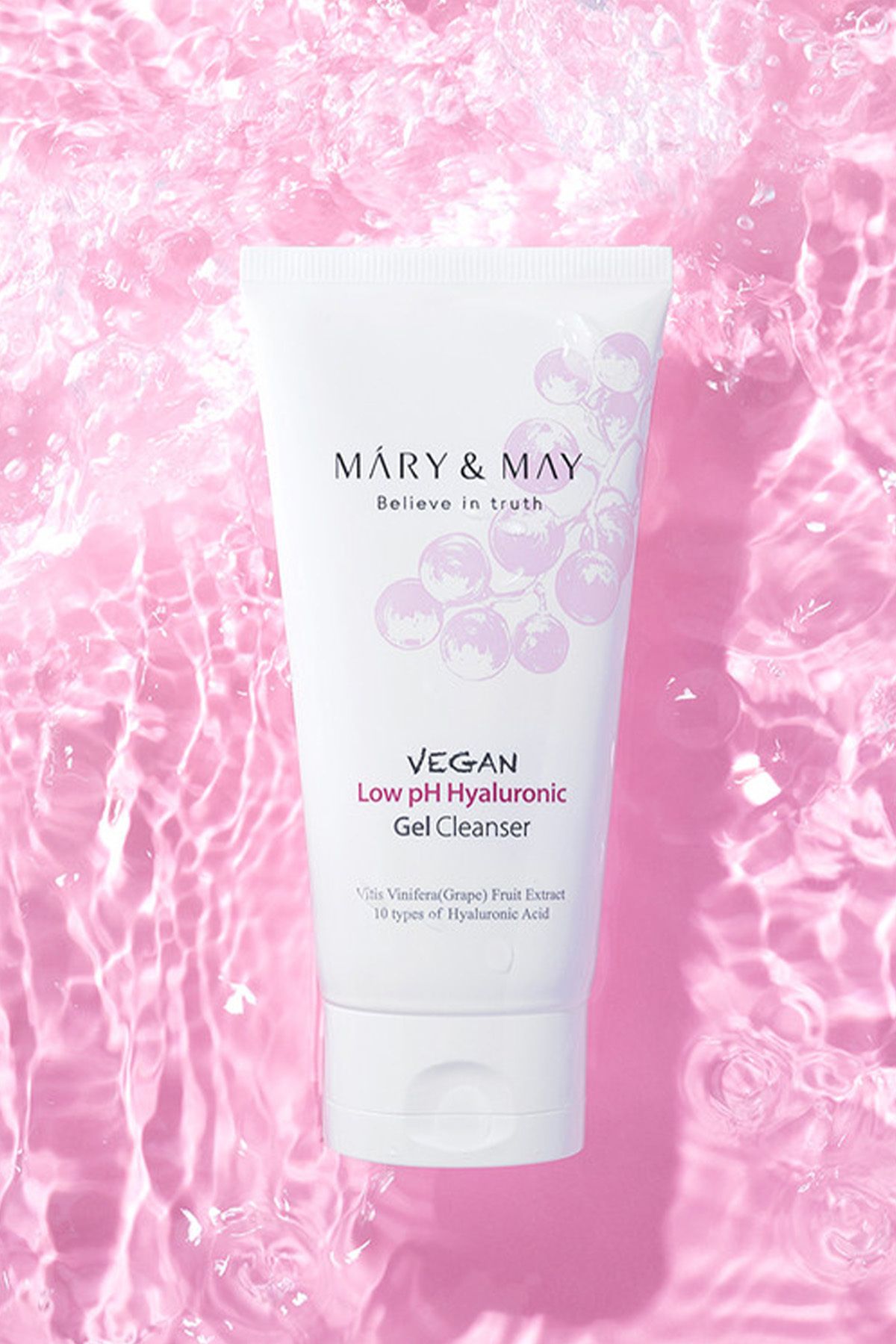 Mary & May-Vegan Hyaluronic Gel Cleanser - Low Ph, 30ml Cleanser (Vinonine) 2