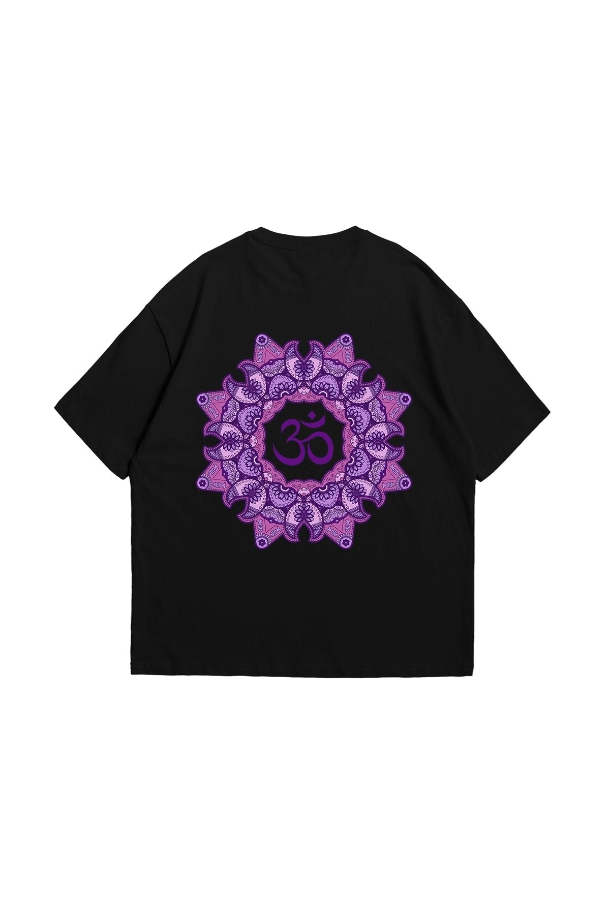 Tarzsokak OM Baskılı Oversize Unisex Siyah