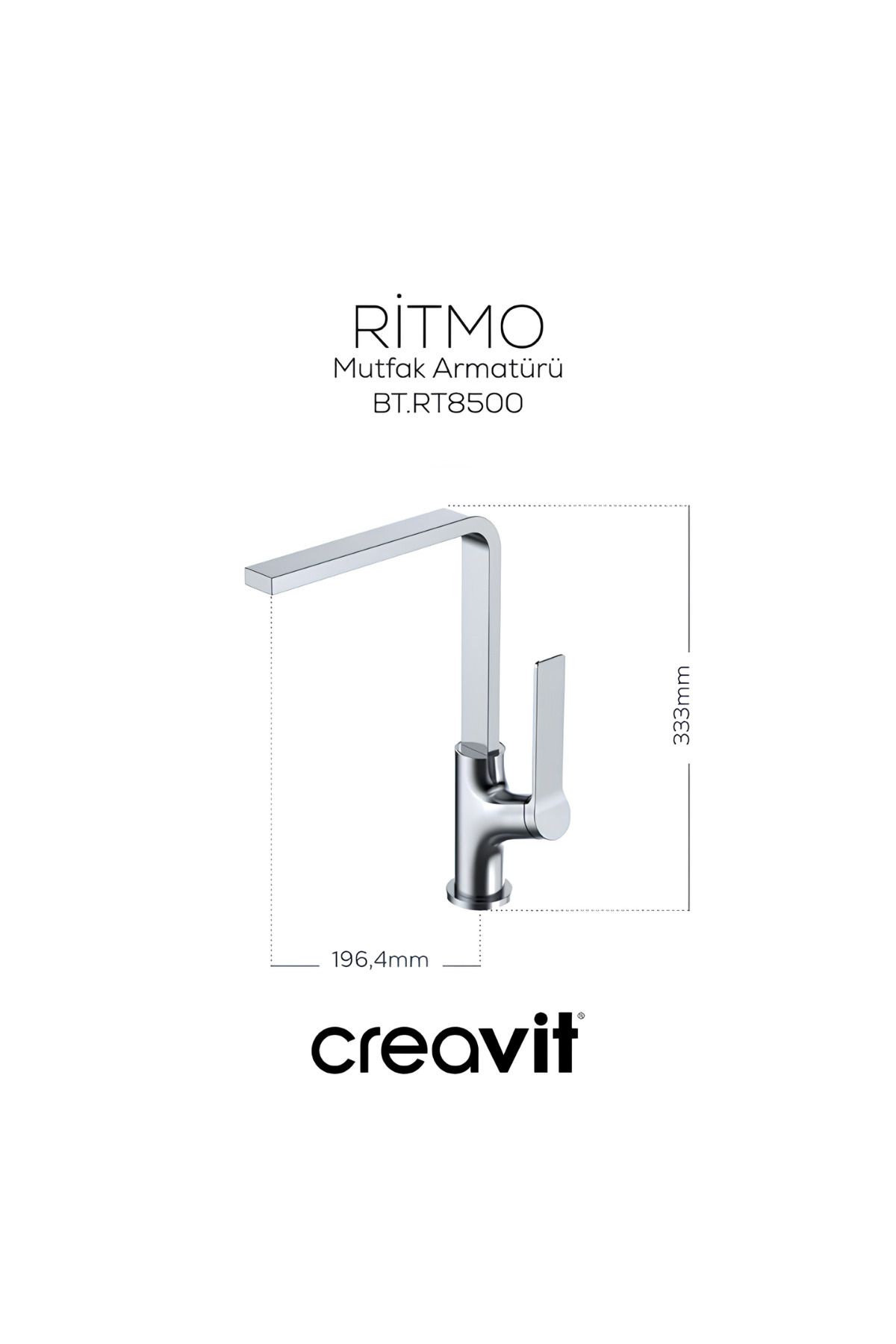 Creavit Ritmo Krom Eviye Bataryası RT8500