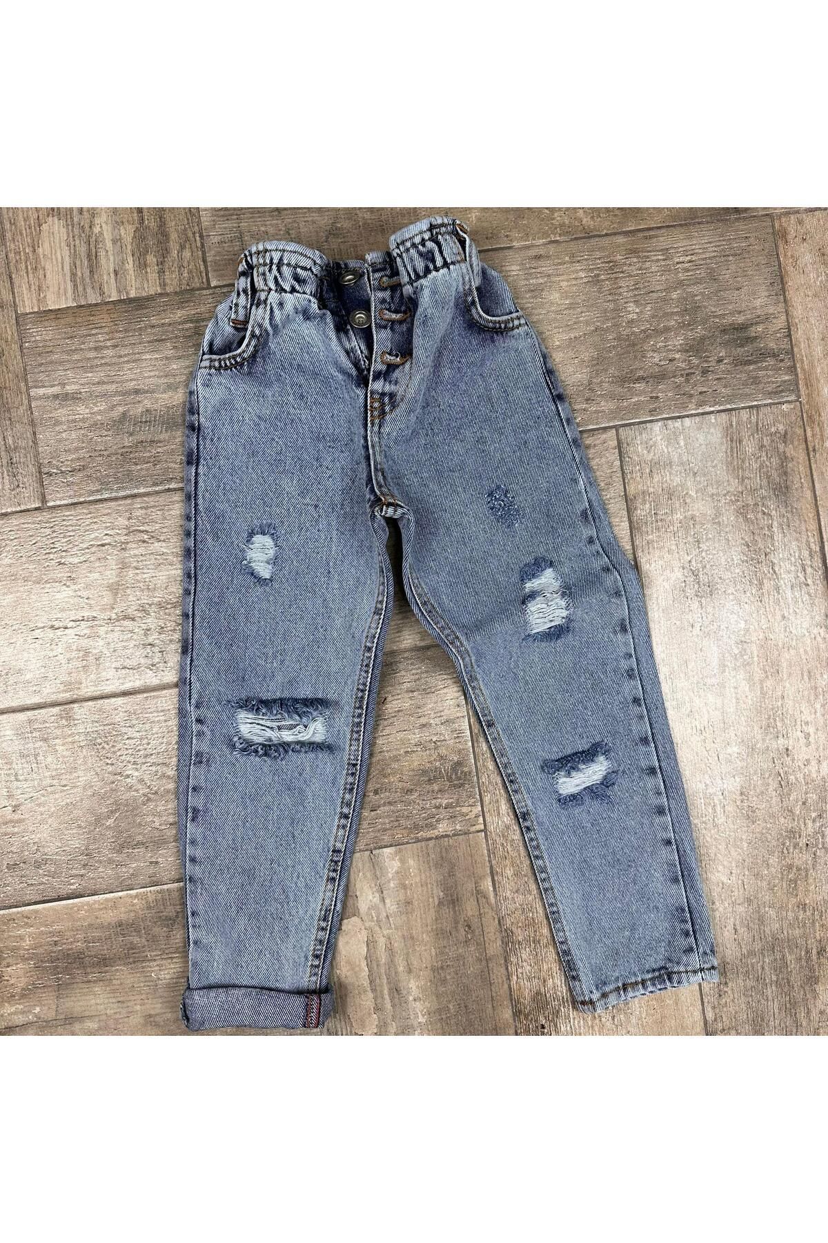 Yırtıklı Çocuk Denim Kot Pantolon