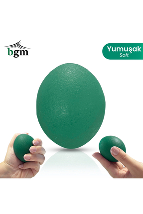 BGM Silikon El Egzersiz Topu Stres Topu - Fizik Tedavi El Çalıştırma Güçlendi...
