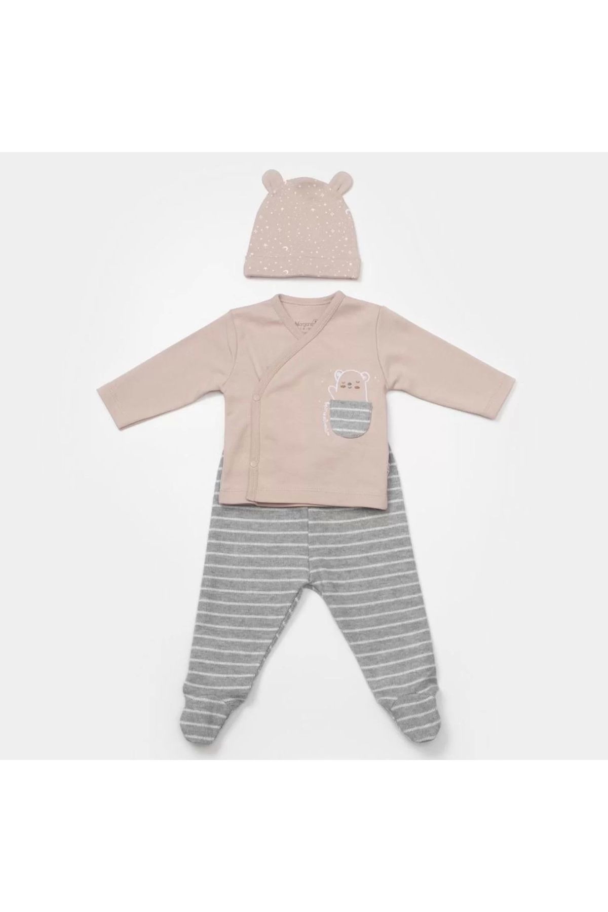 belle vista Adventure Bear 3'lü Set  Latte Grimelanj