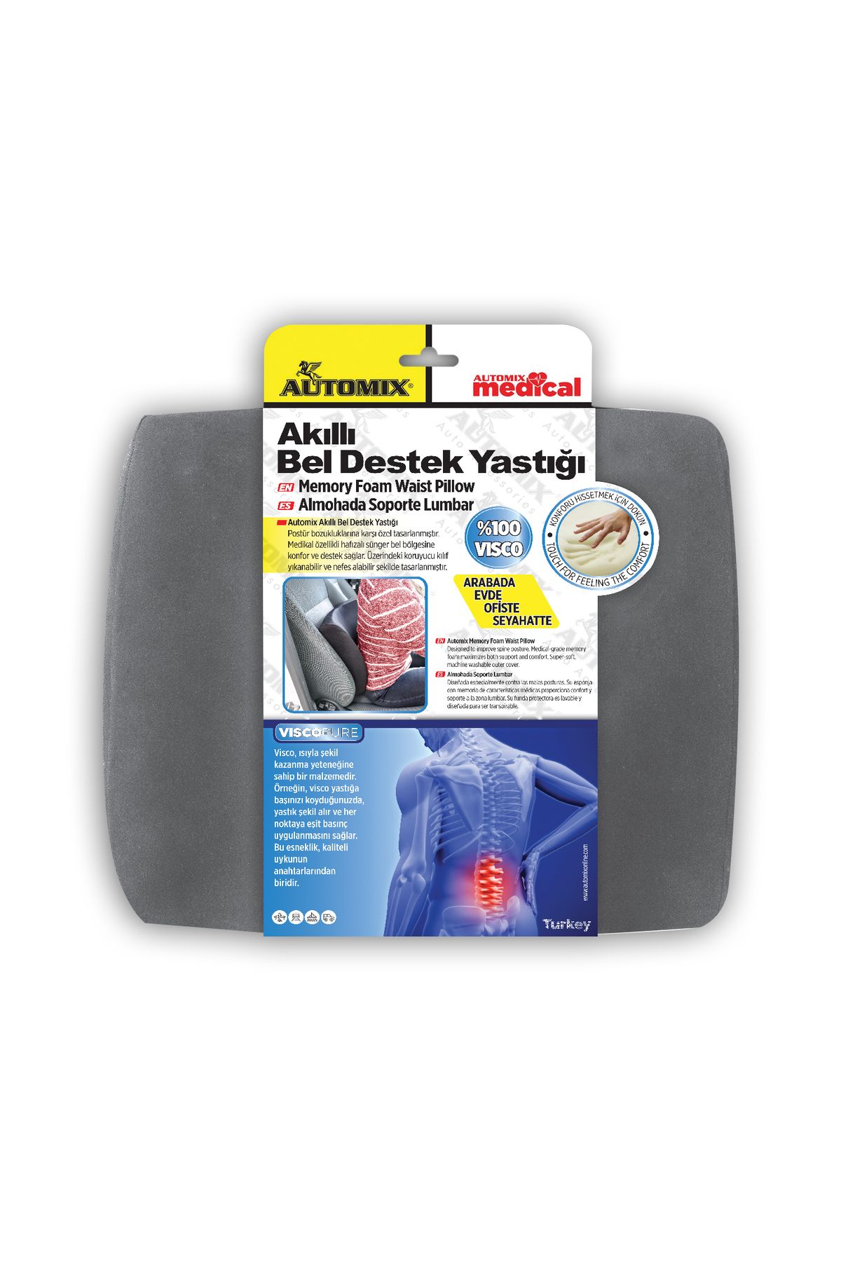 Automix-Smart Lumbar Support Pillow - 100% Visco 1