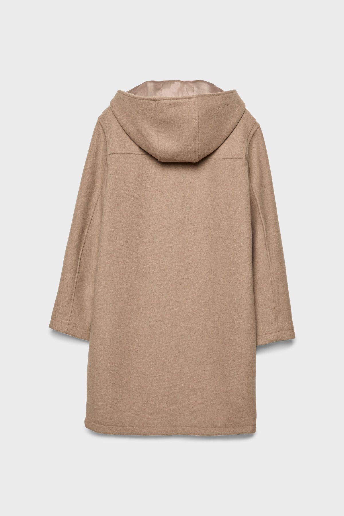 Stradivarius-Felt texture midi duffle coat 6