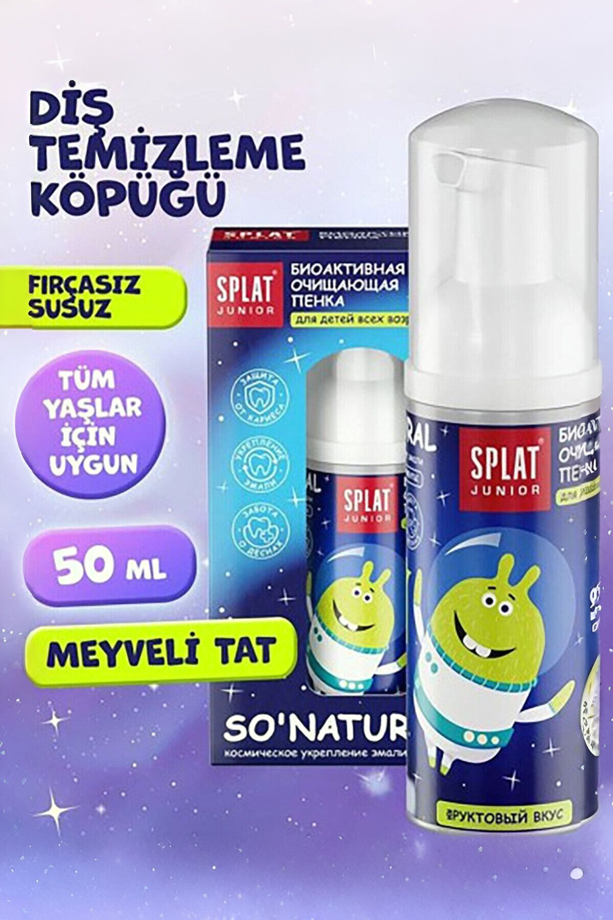 Splat Magic Foam Çoçuk Sihirli Diş Temizleme Köpüğü Yeni Nesil Fırçasız Temizlik