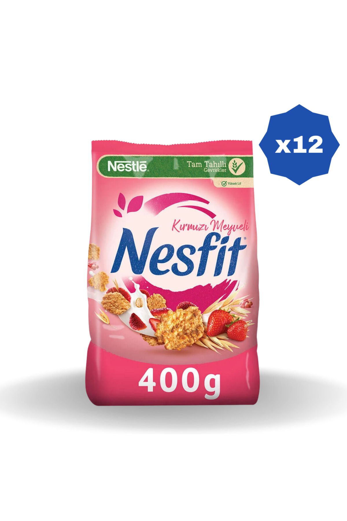 Nestle NESFİT KIRMIZI MEYVELİ MISIR GEVREĞİ 400 GR. - (12 ADET)