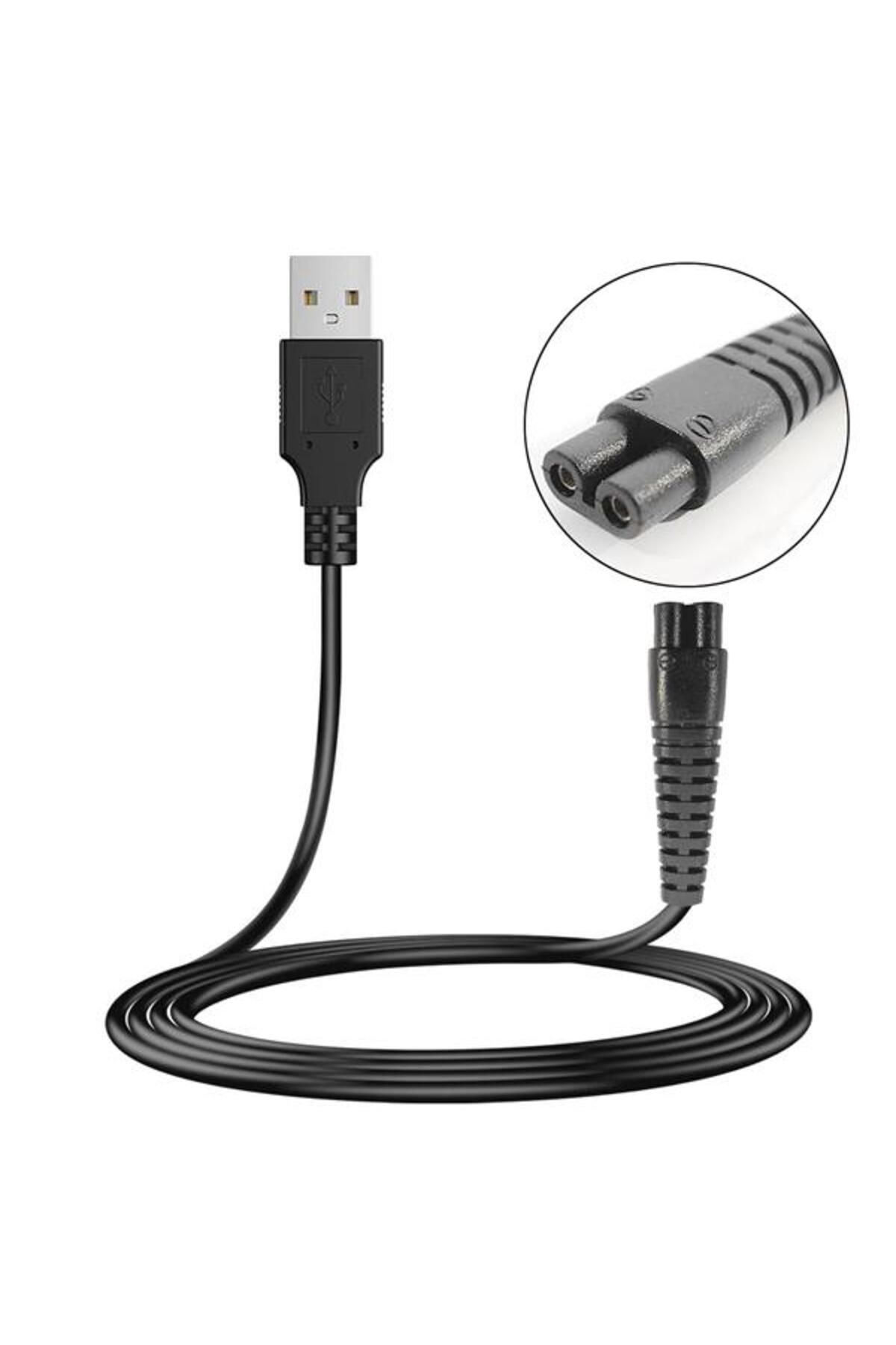 evimera G-5357 Güç Power Tıraş Kablosu Usb 1 Metre Siyah No 7