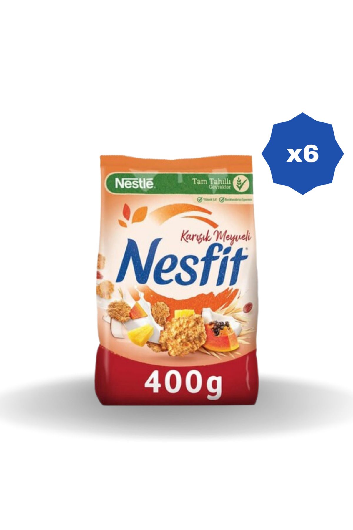 Nestle NESFİT MEYVELİ MISIR GEVREĞİ 400 GR. - (6 ADET)