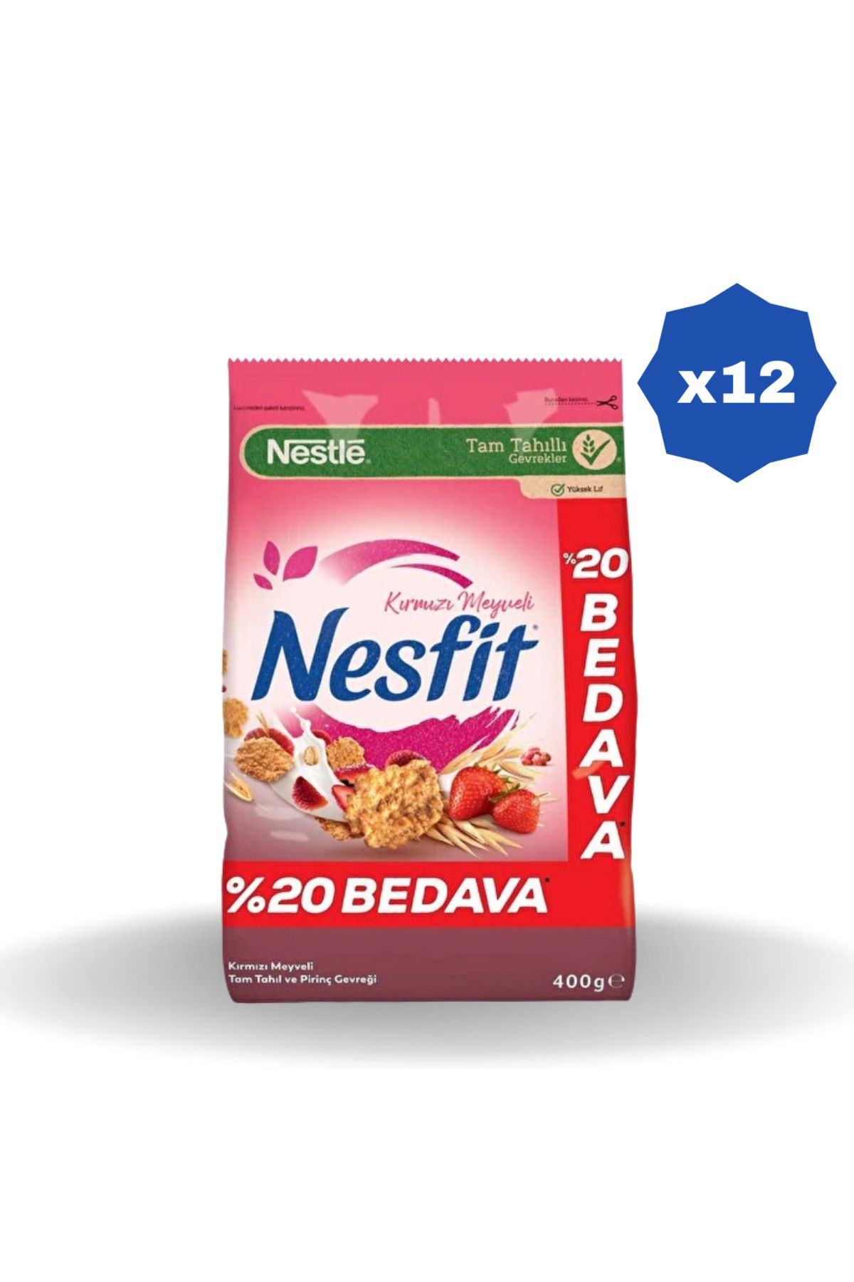 Nestle NESFİT KAHVALTILIK GEVREK %20 BEDAVA 400 GR. - (12 ADET)