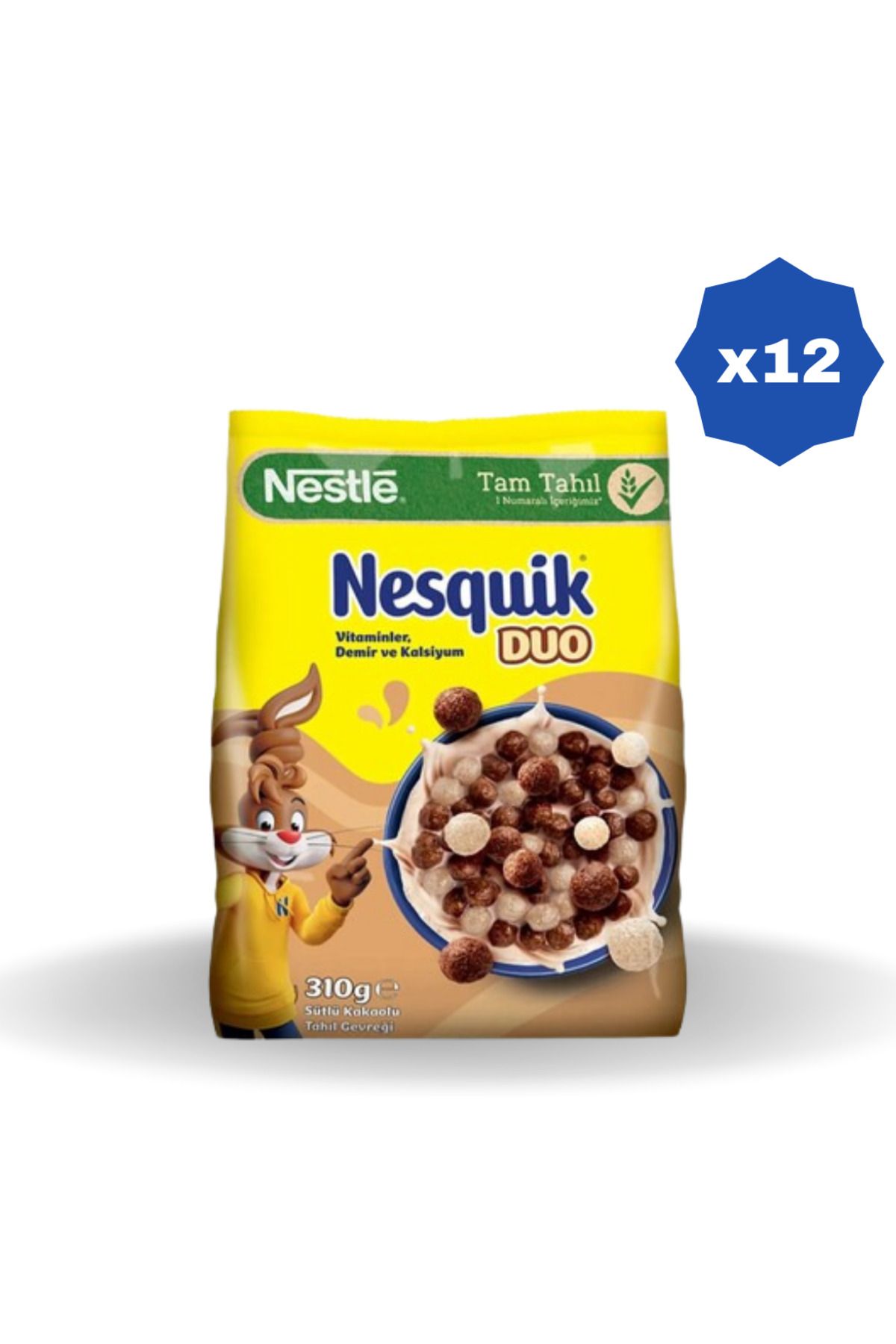 Nesquik NESQUİK MISIR GEVREĞİ DUO 310 GR. - (12 ADET)