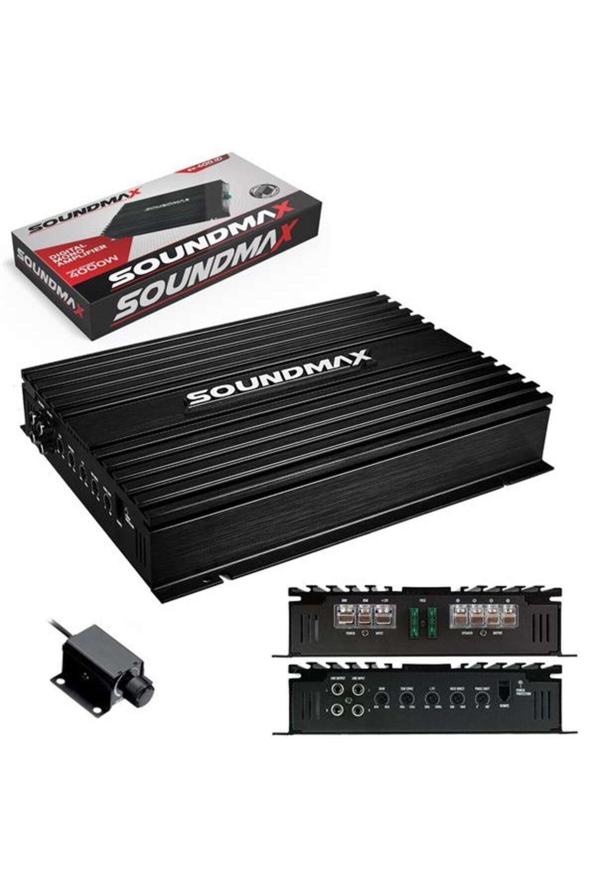 DENİZ SX-600.1D Oto Anfi Mono 4000 Watt 1 Kanal Bass Kontrol