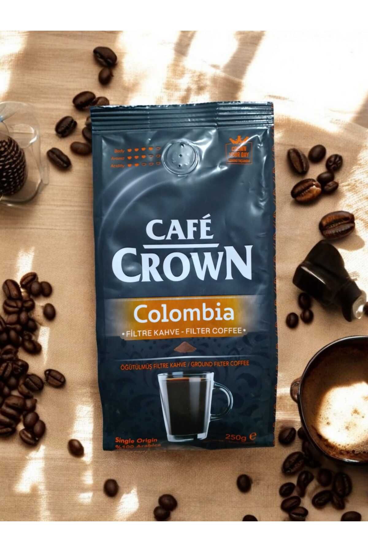 Kahveti Cafe Crown Colombia Filtre Kahve 250 Gr