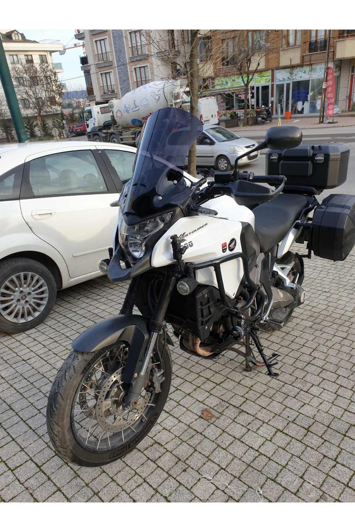 Honda VFR 1200 Siperlik Ön Cam 2012-2015 Model 50cm Siyah Renkli 4mm