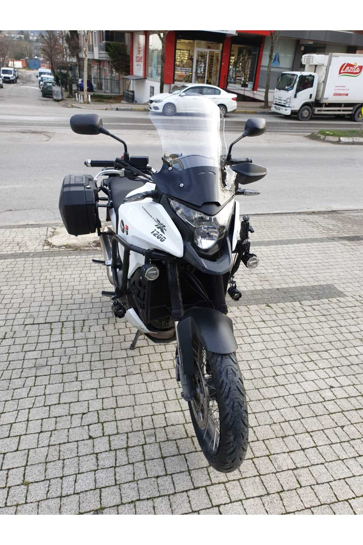 Honda VFR 1200 Siperlik Ön Cam 2012-2015 Model 50cm Şeffaf Renkli 4mm