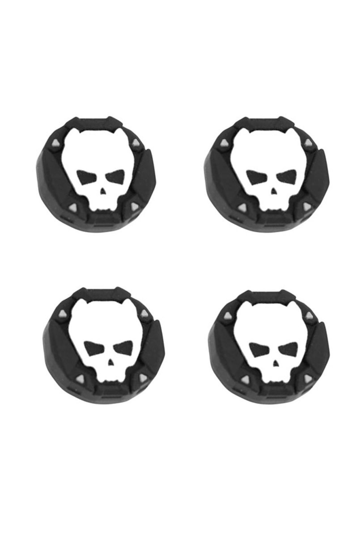 Dobe 3D Skull PS5/PS4/PS3/Xbox One/One X/One S/Series X/Series S 3D Analog silikon Koruyucu -4 Adet