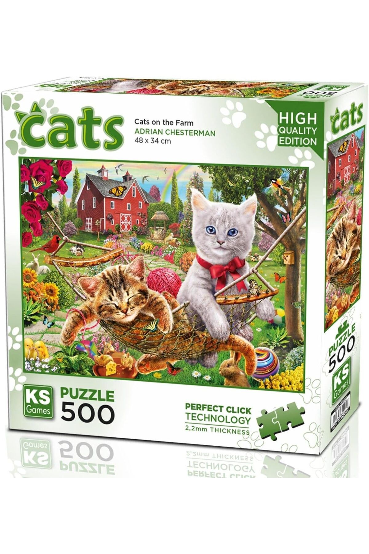 STOREMAX gelalpzr Kediler Çiftlikte 500 Parça Puzzle -KS Puzzle aynet 1109110