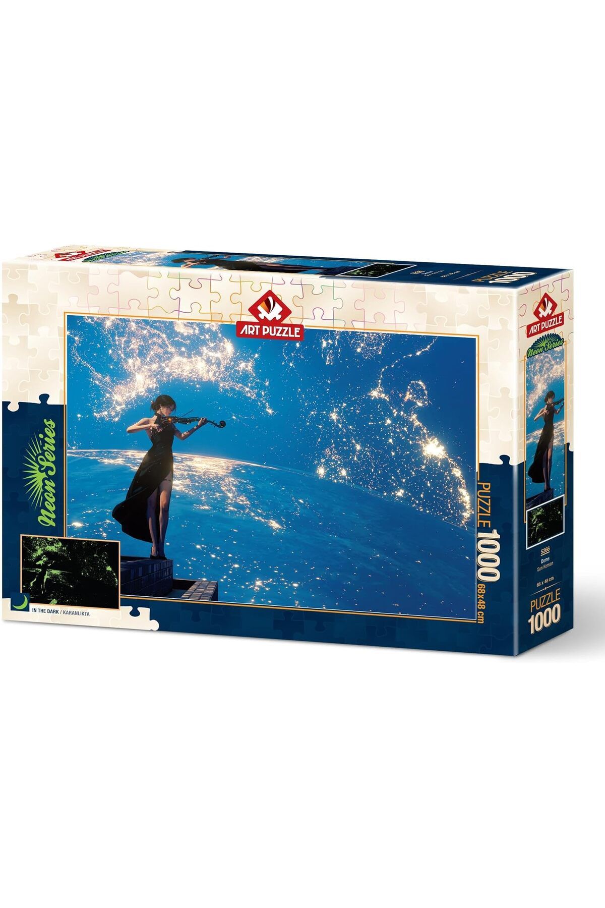 STOREMAX daliashops Puzzle Son Keman 1000 Parça Neon Puzzle Star Collection 542167