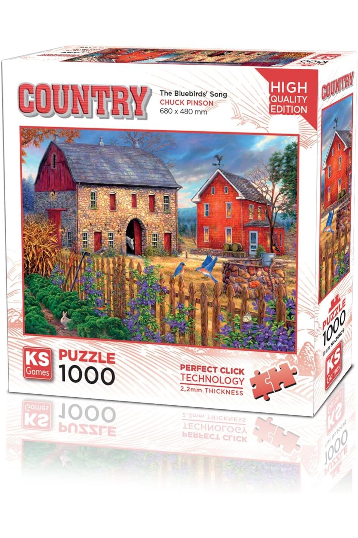 STOREMAX gelalpzr The Bluebirds Song 1000 Parça Puzzle -KS Puzzle aynet 1109110