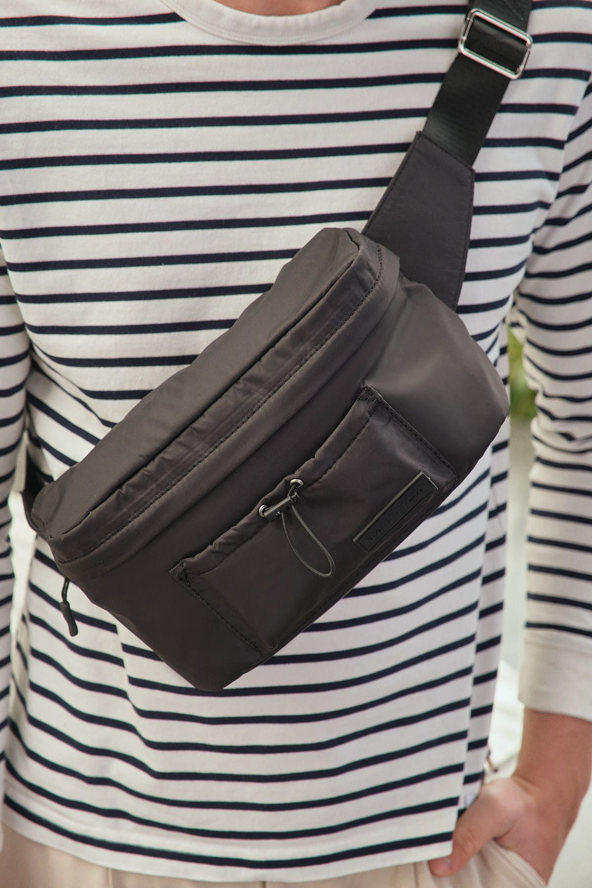 کیف کمری مشکی مردانه کمر اورجینال Nautica