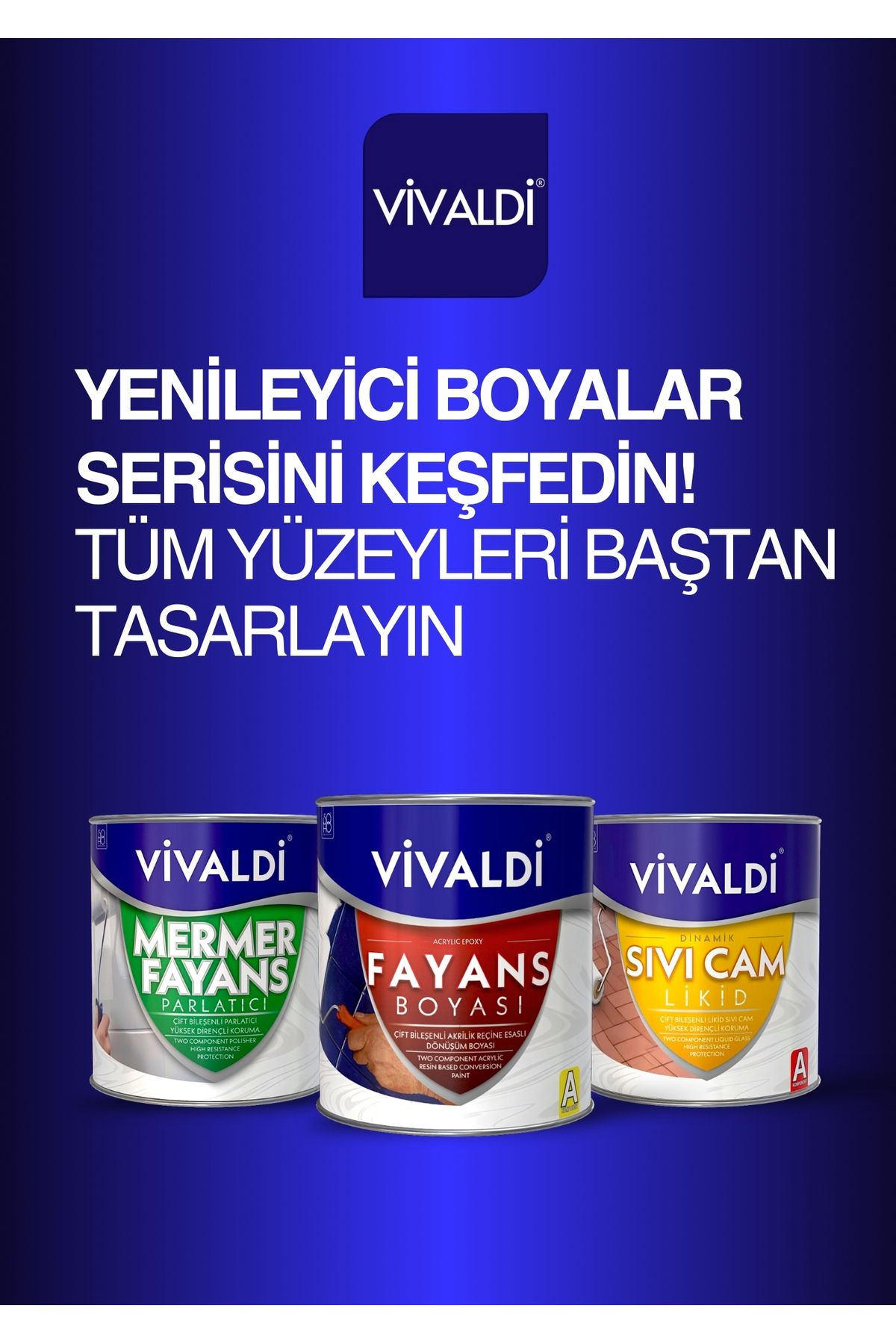 Vivaldi Fayans Boyası - Astar Ve Vernik Gerektirmeyen Boya - Karabiber ...