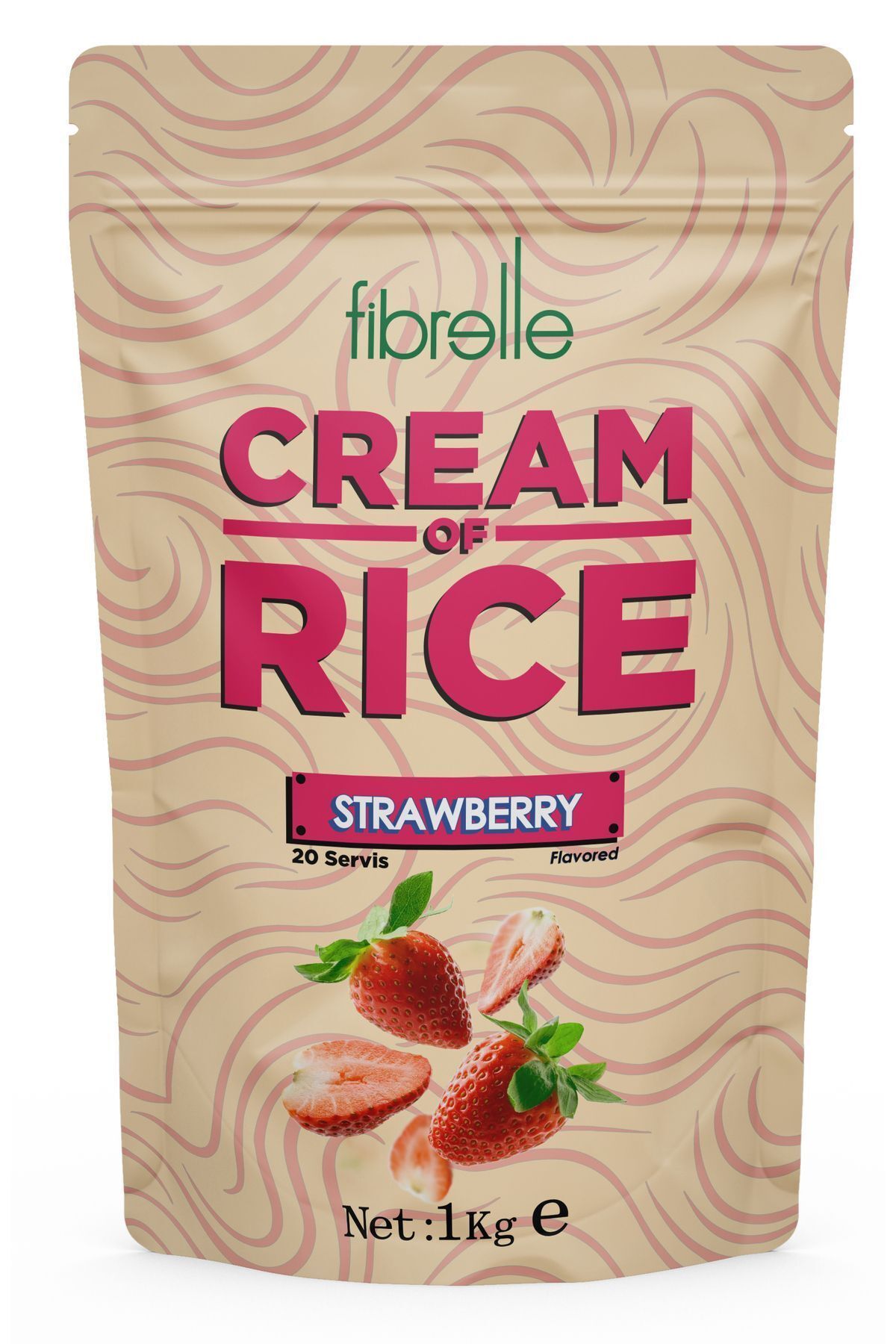 Fibrelle Cream Of Rice - Çilek Aromalı - 1kg - 20 Servis