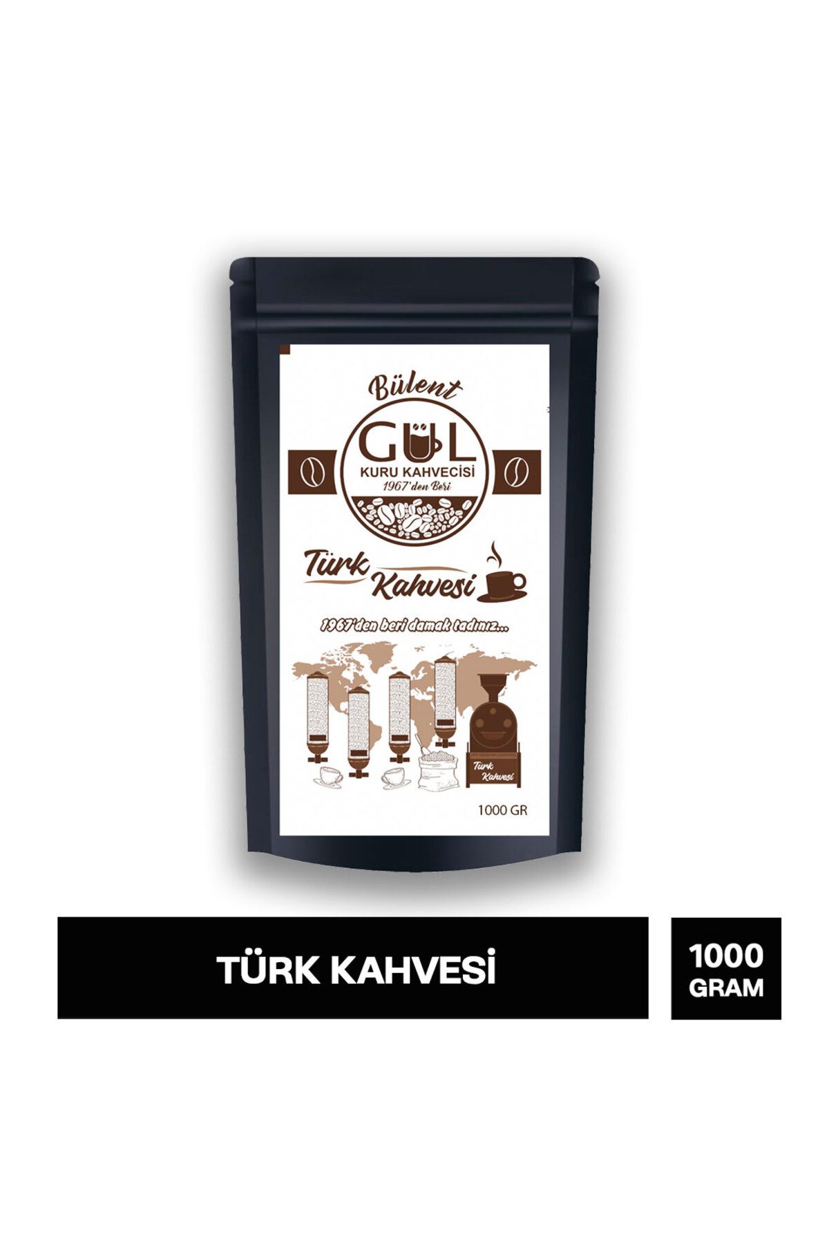 GÜL KURU KAHVECİSİ Türk Kahvesi Yumuşak İçim 1000 GR